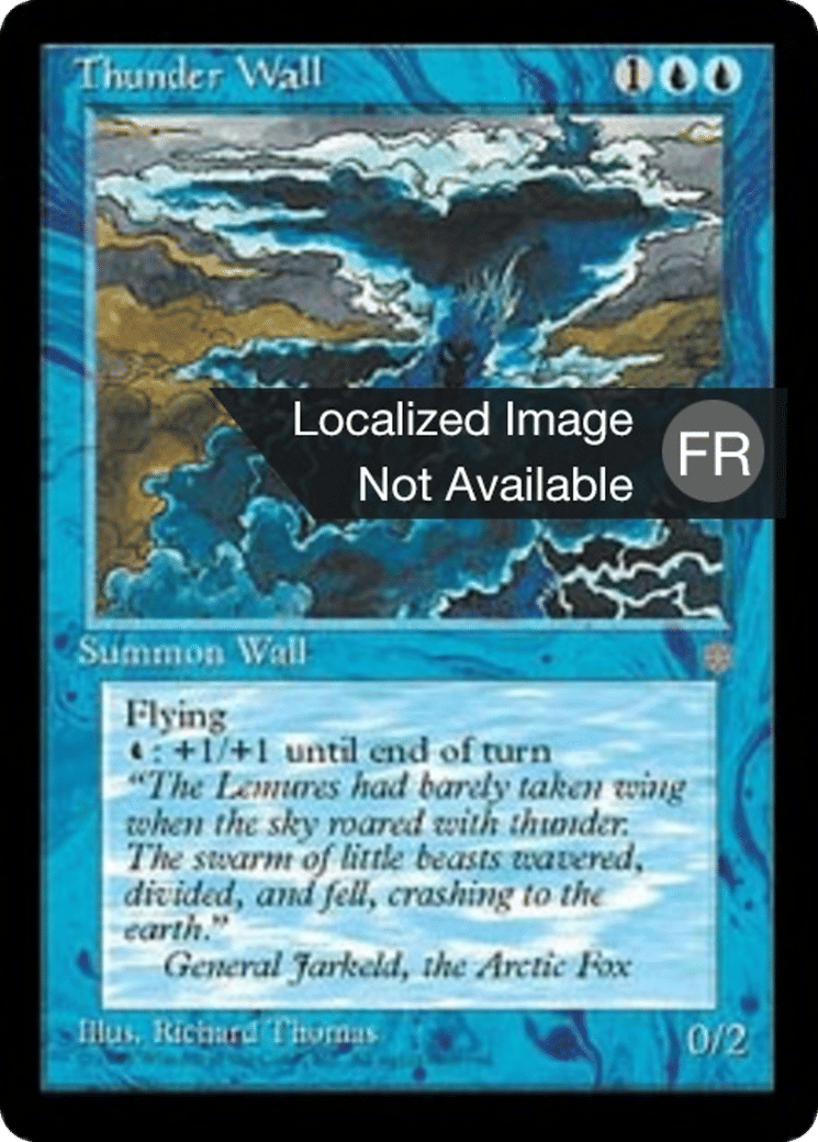 Mur de tonnerre — Ice Age — Magic: The Gathering
