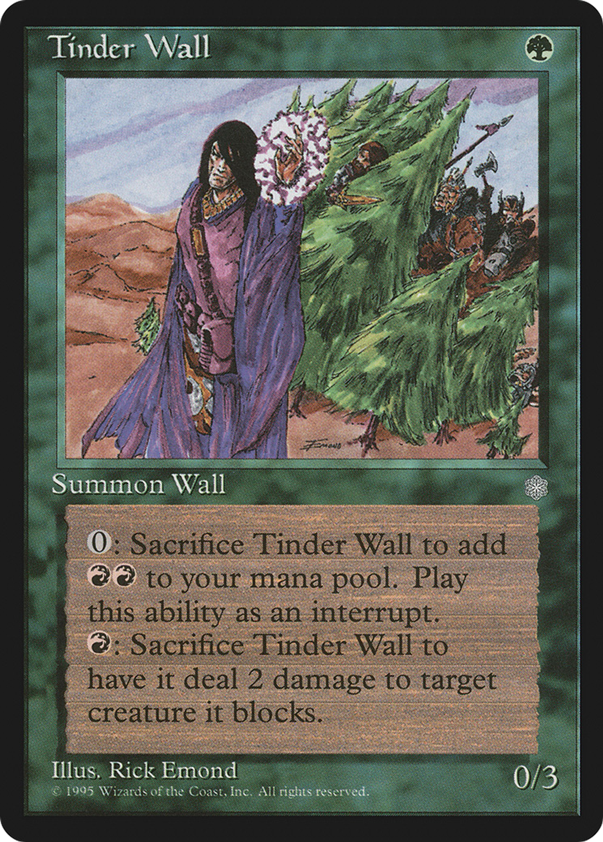 Tinder Wall — Ice Age — Magic: The Gathering