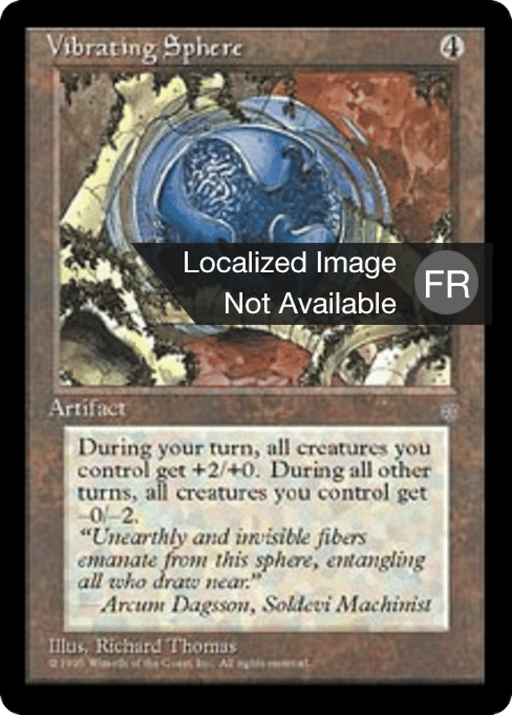Sphère vibrante — Ice Age — Magic: The Gathering