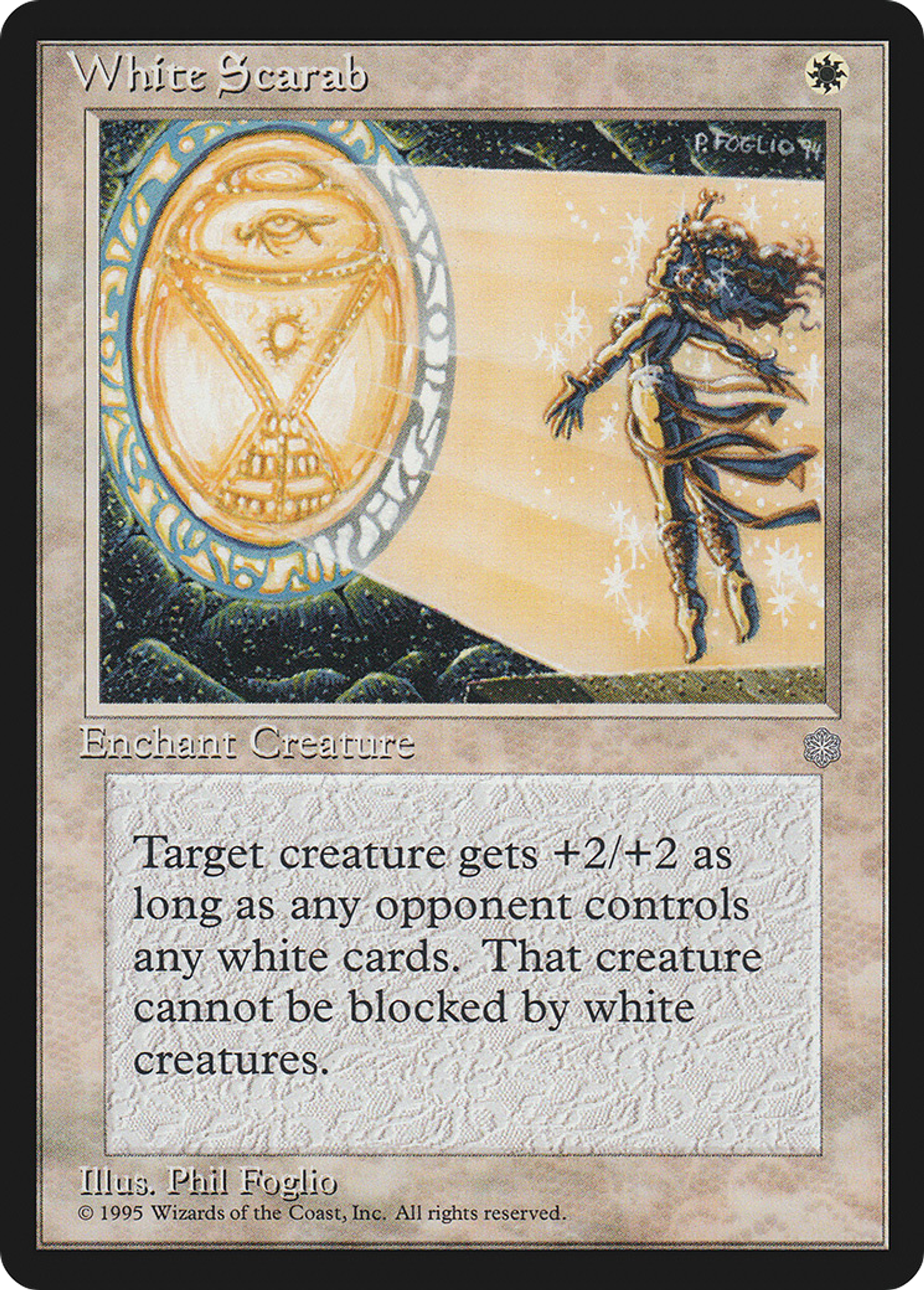 Scarabée blanc — Ice Age — Magic: The Gathering