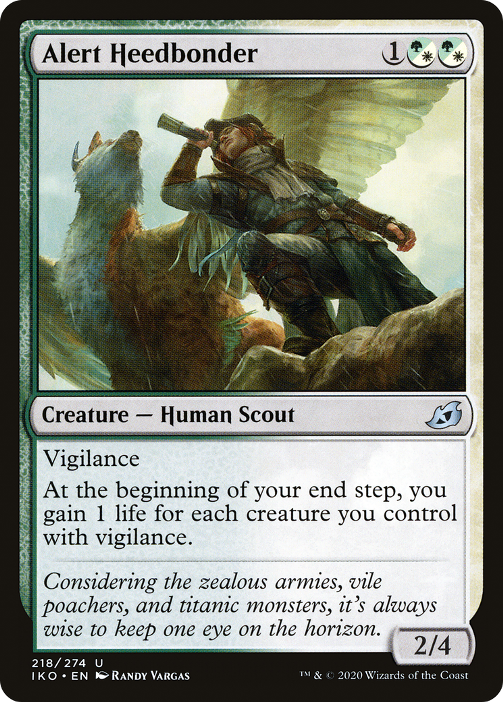 Alert Heedbonder — Ikoria: Lair of Behemoths — Magic: The Gathering