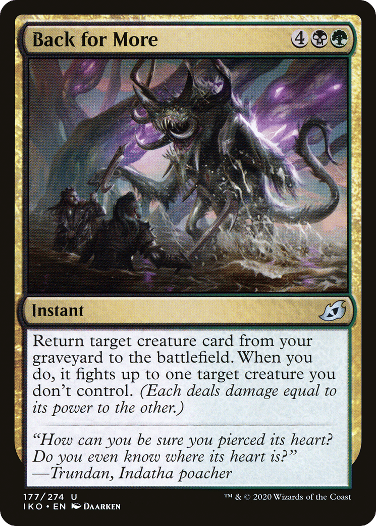 Back for More — Ikoria: Lair of Behemoths — Magic: The Gathering
