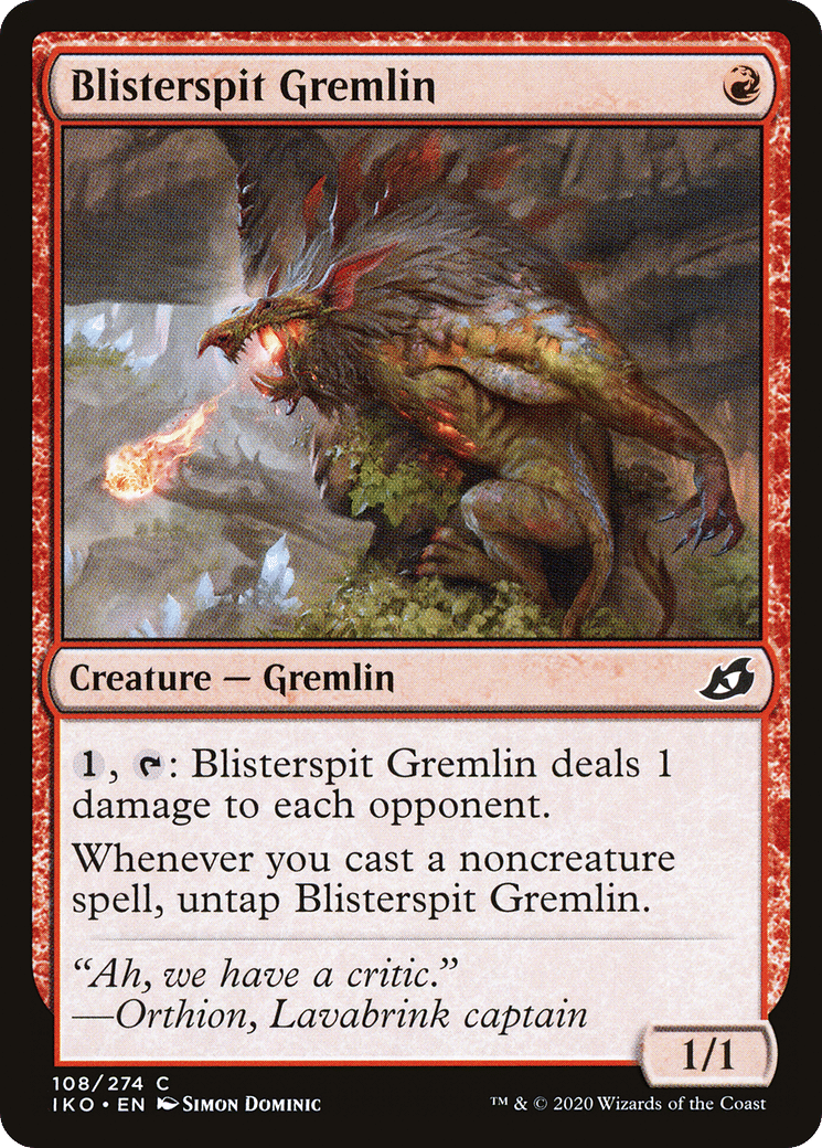 Blisterspit Gremlin — Ikoria: Lair of Behemoths — Magic: The Gathering