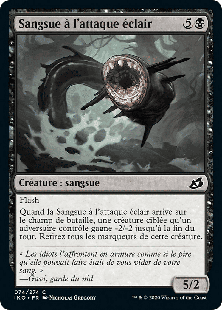 Sangsue à l'attaque éclair — Ikoria: Lair of Behemoths — Magic: The Gathering