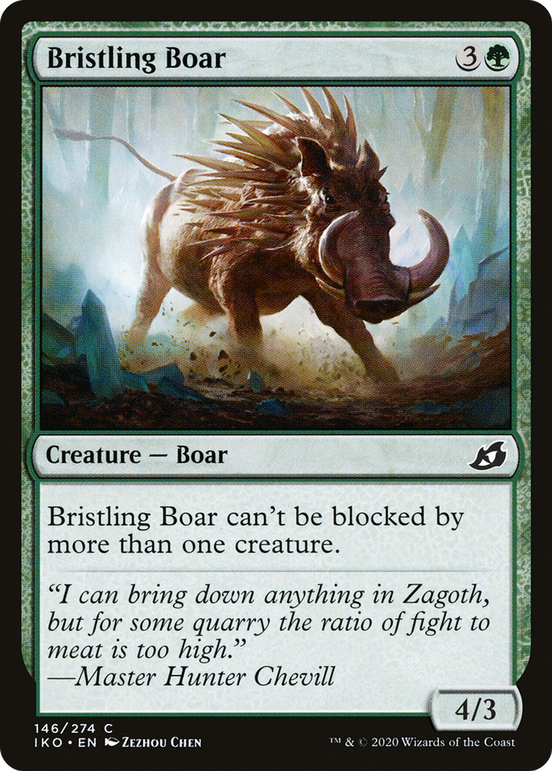Bristling Boar — Ikoria: Lair of Behemoths — Magic: The Gathering