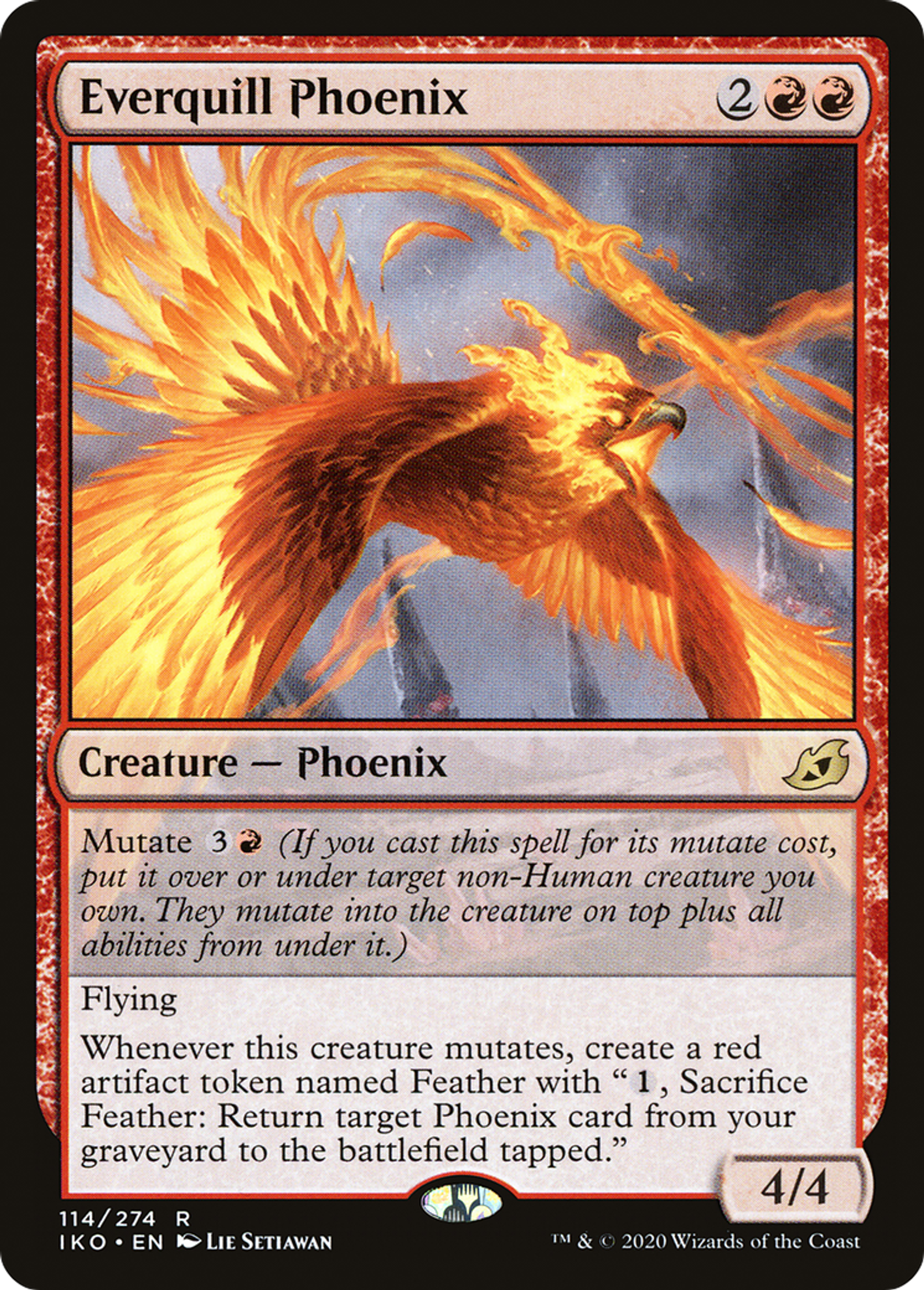 Everquill Phoenix — Ikoria: Lair of Behemoths — Magic: The Gathering