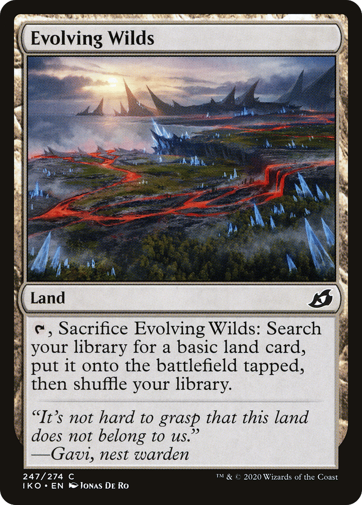 Evolving Wilds — Ikoria: Lair of Behemoths — Magic: The Gathering