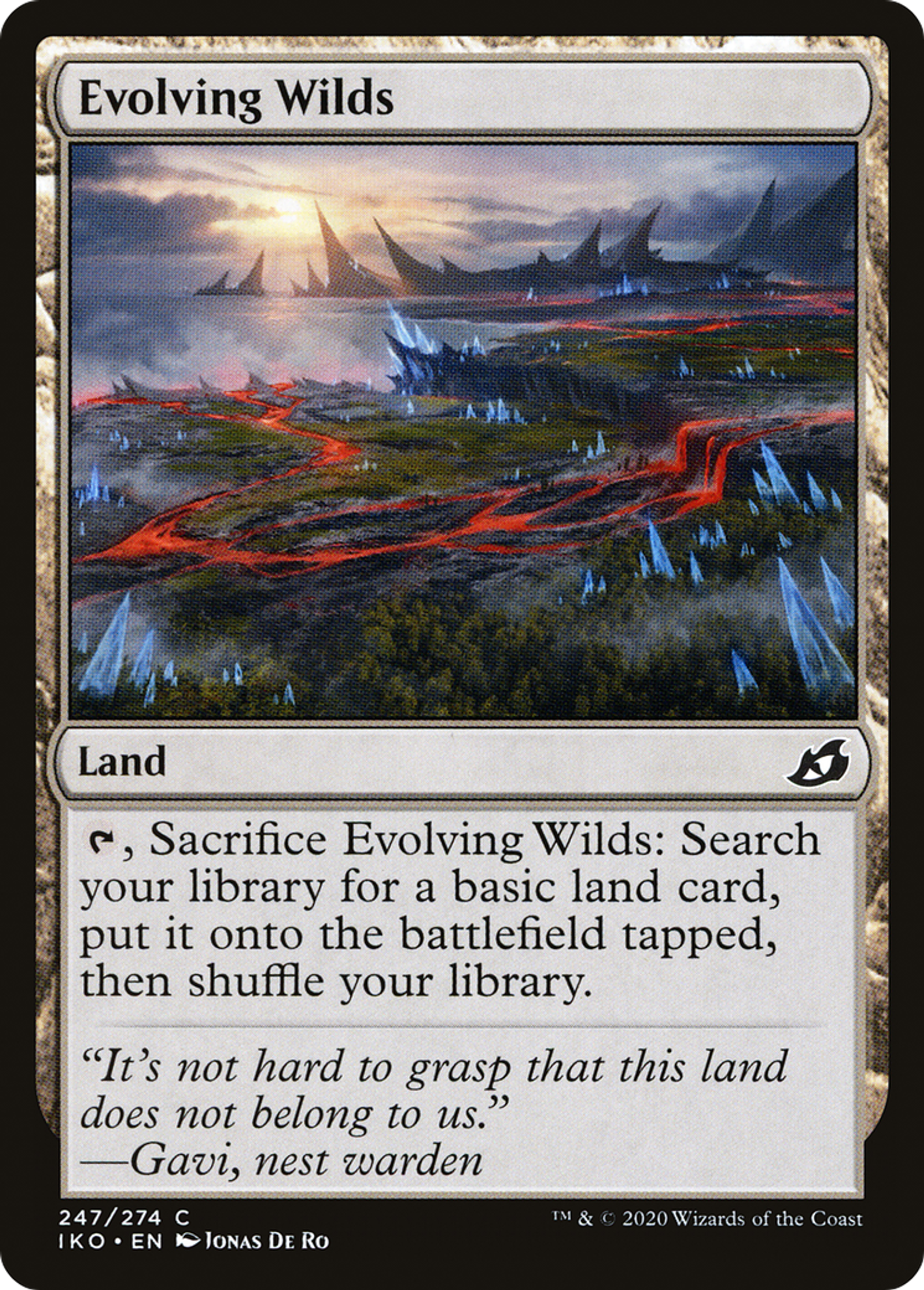 Evolving Wilds — Ikoria: Lair of Behemoths — Magic: The Gathering