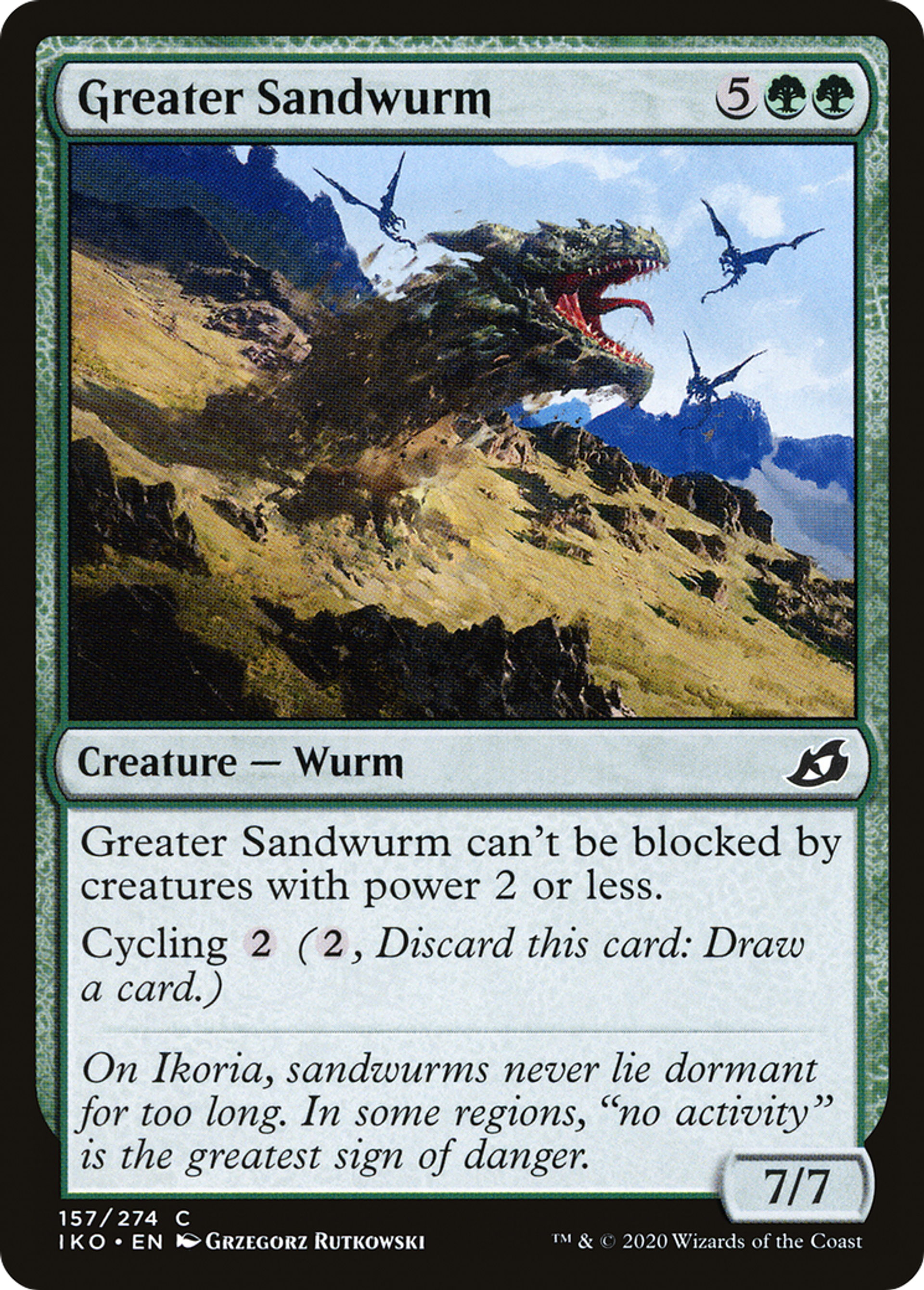 Greater Sandwurm — Ikoria: Lair of Behemoths — Magic: The Gathering