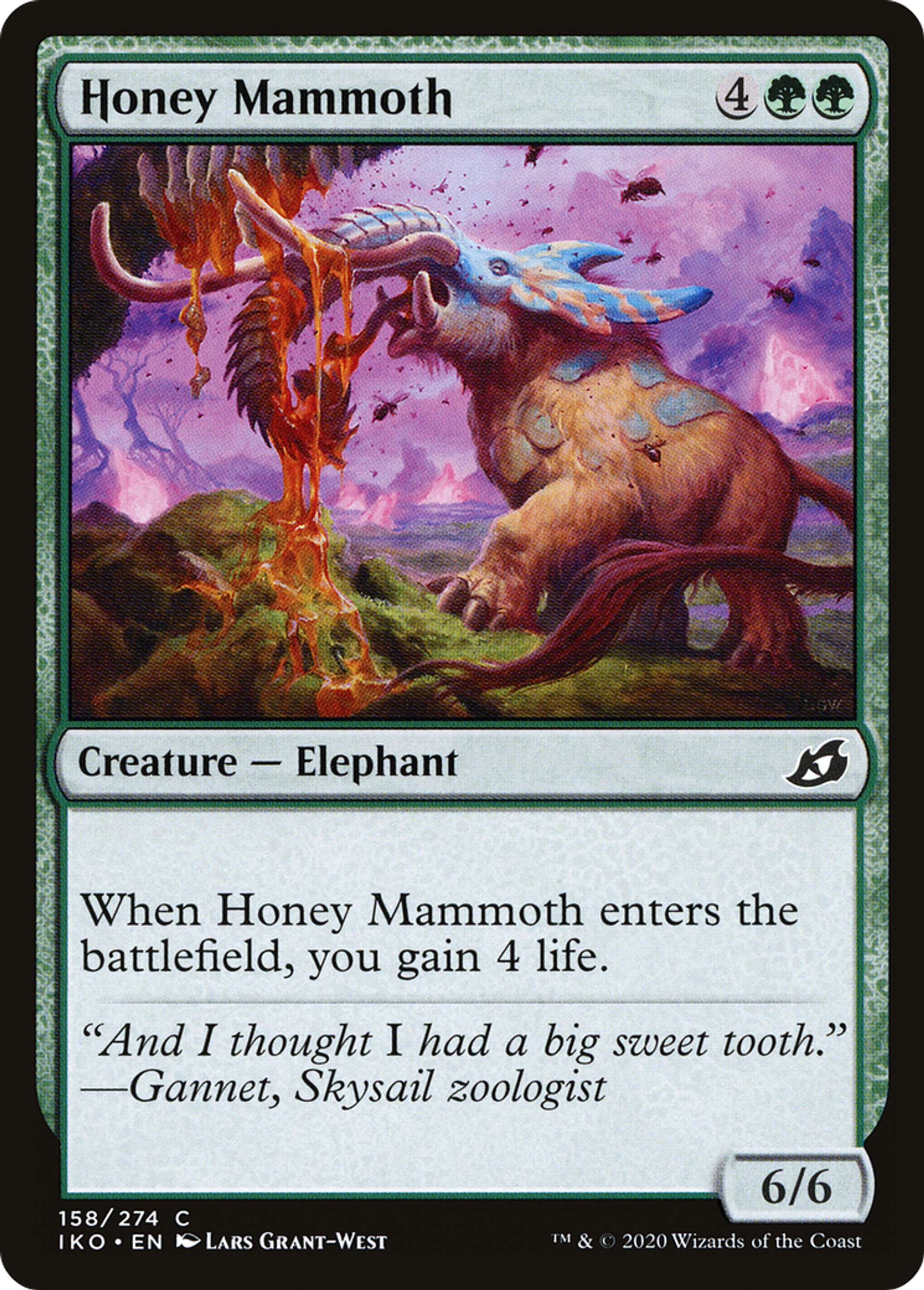 Honey Mammoth — Ikoria: Lair of Behemoths — Magic: The Gathering