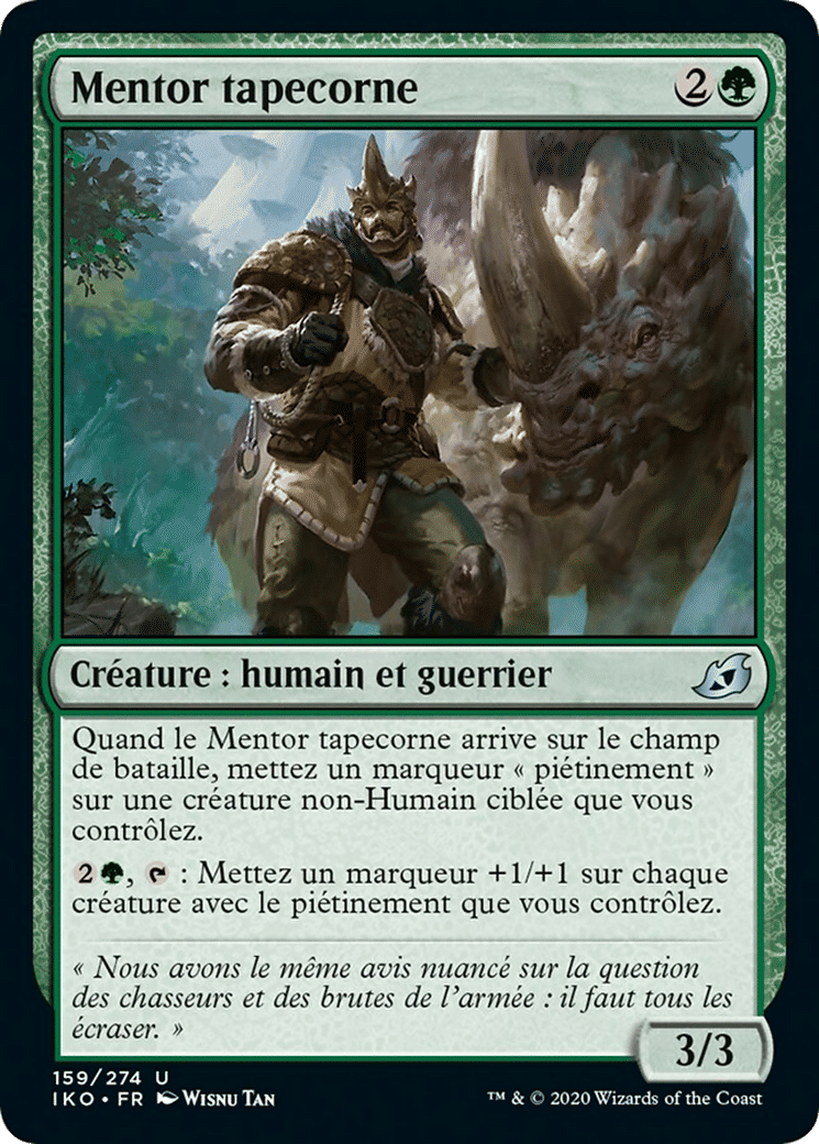Mentor tapecorne — Ikoria: Lair of Behemoths — Magic: The Gathering