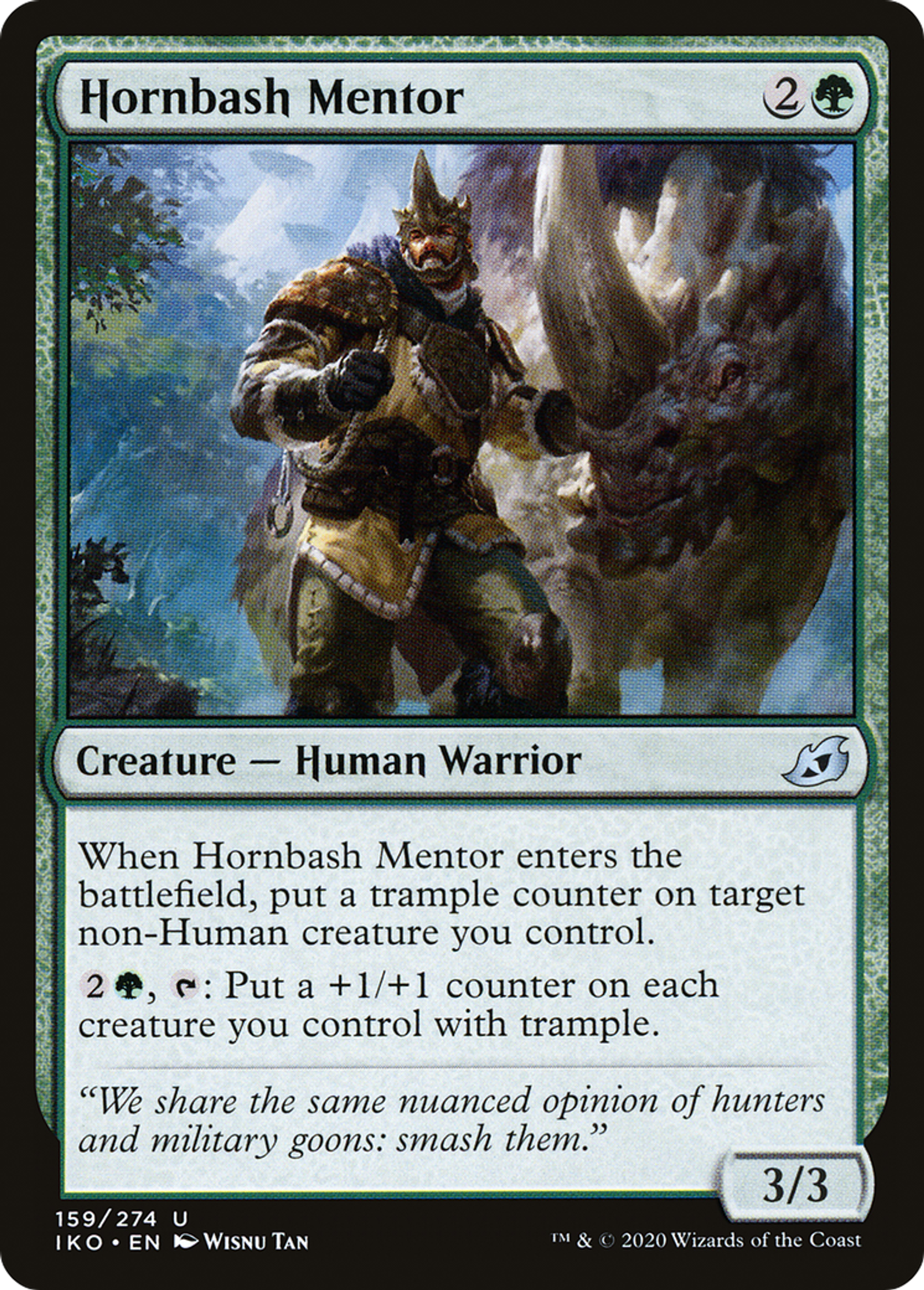 Hornbash Mentor — Ikoria: Lair of Behemoths — Magic: The Gathering