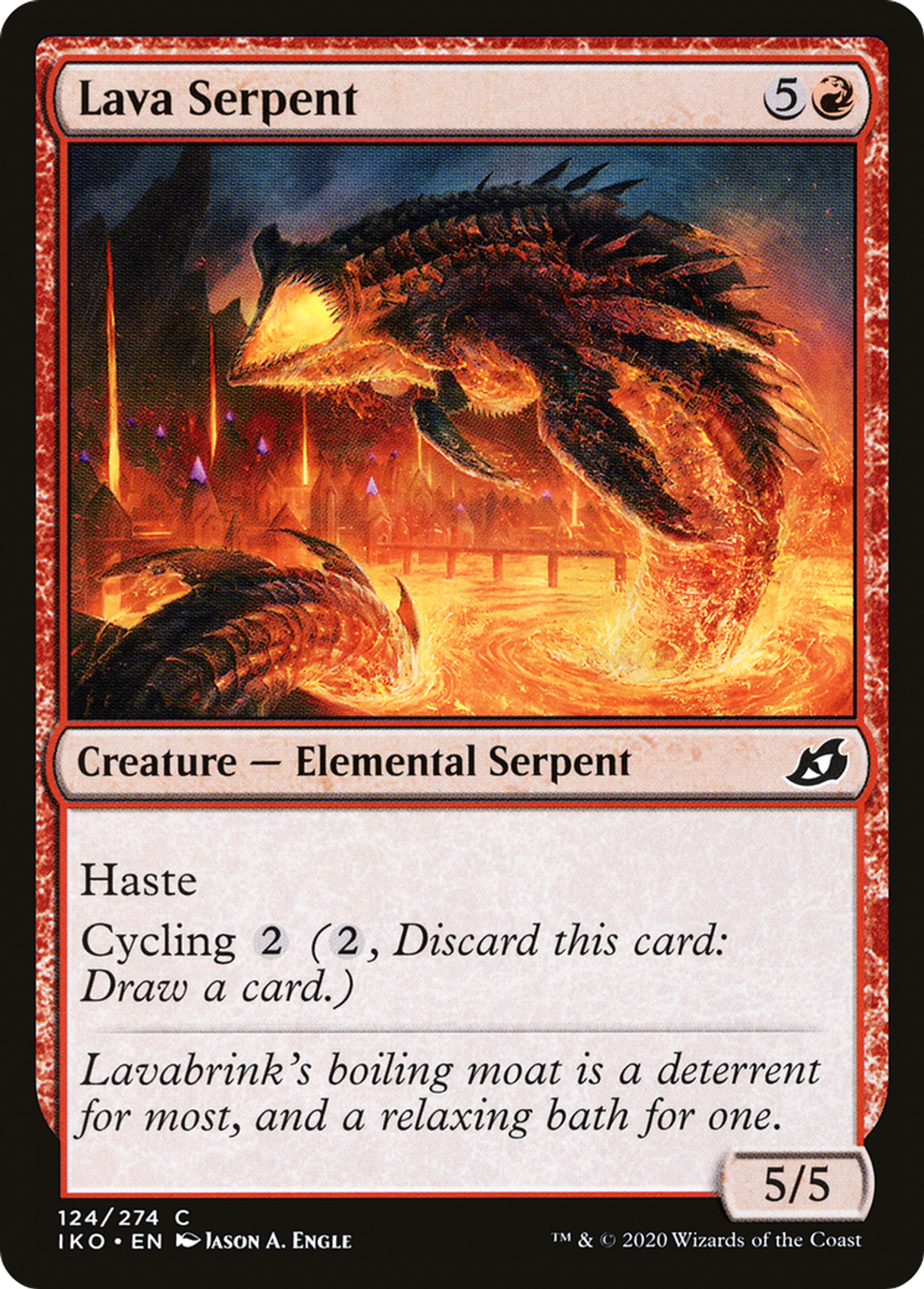 Lava Serpent — Ikoria: Lair of Behemoths — Magic: The Gathering