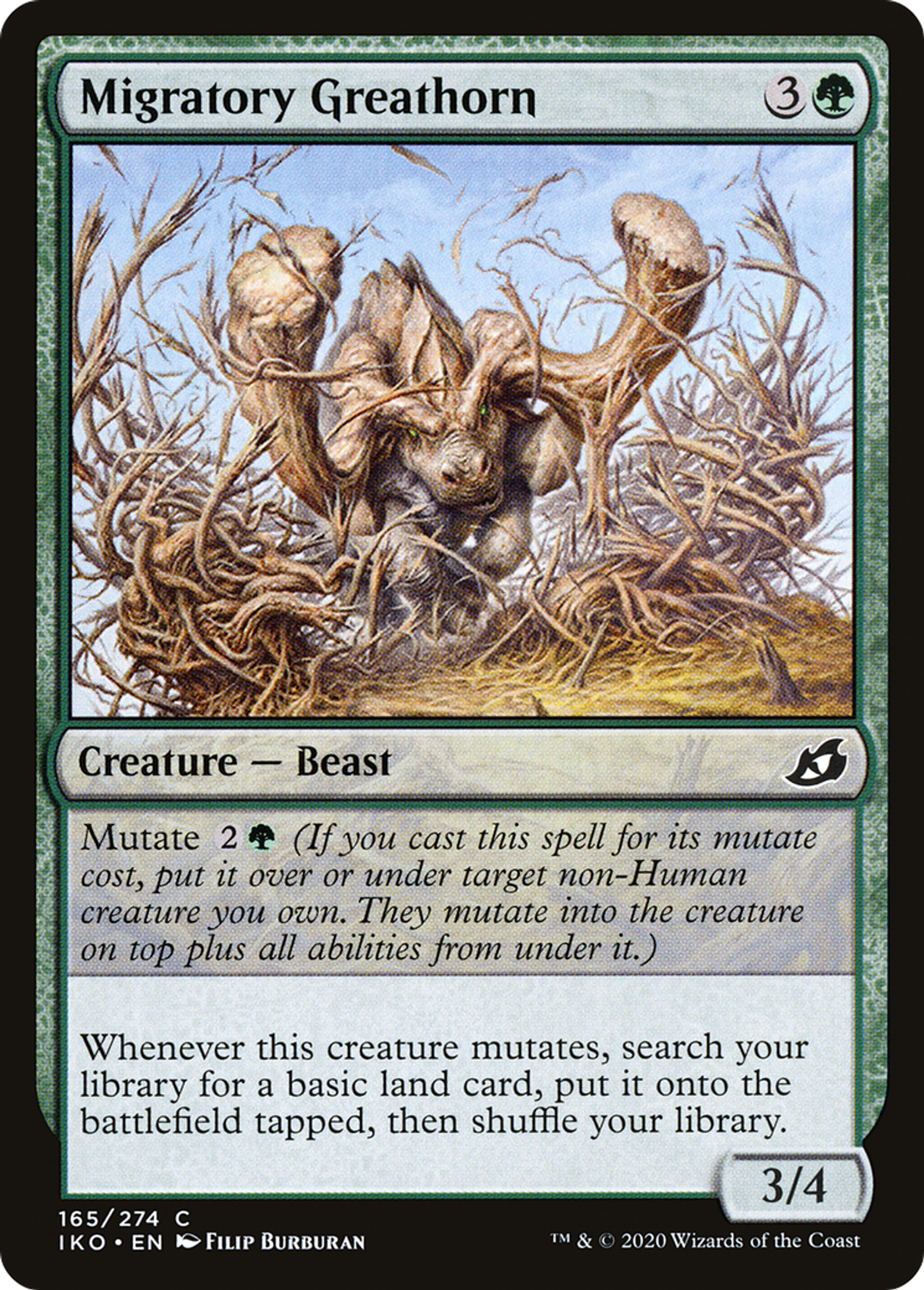 Migratory Greathorn — Ikoria: Lair of Behemoths — Magic: The Gathering