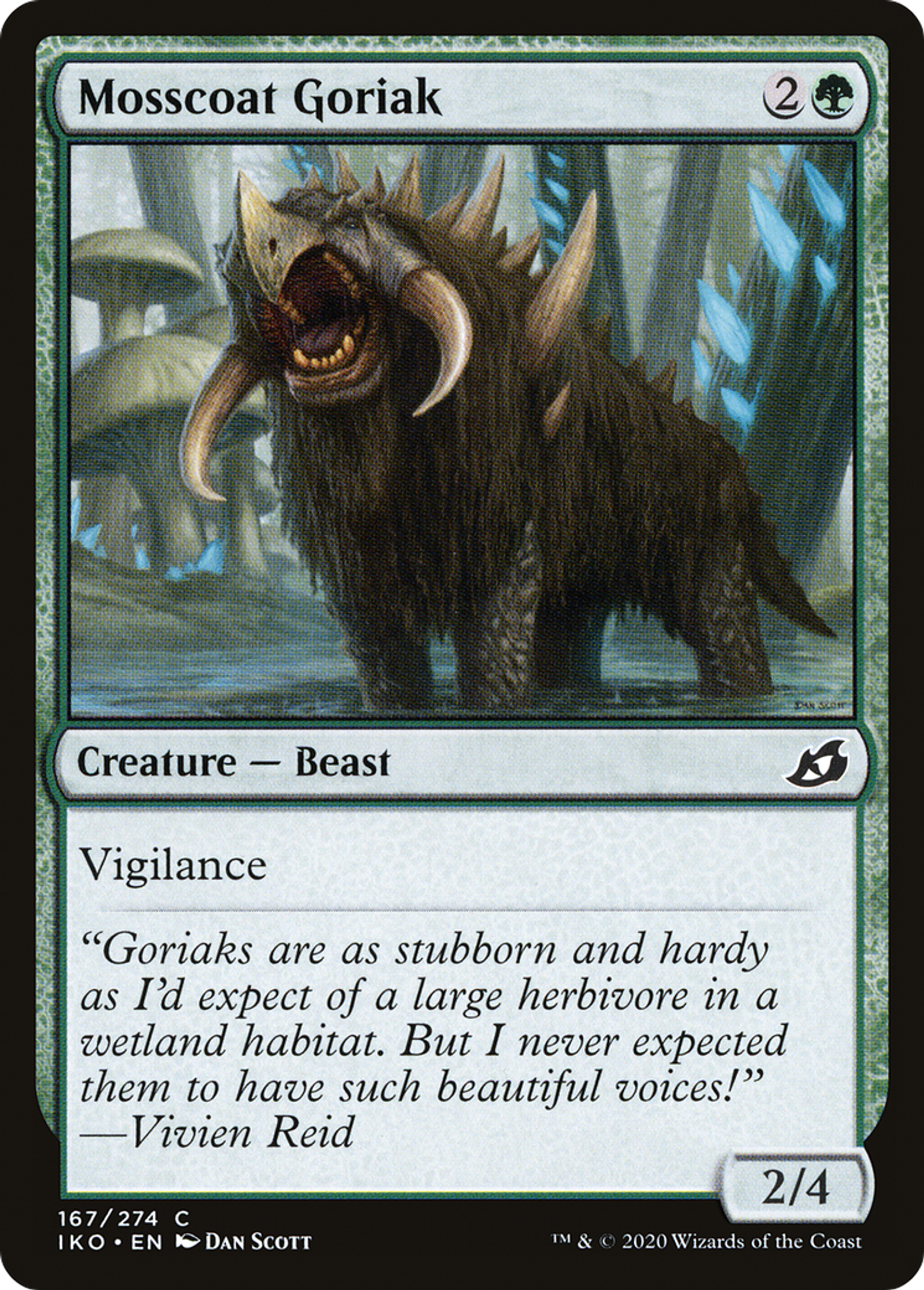 Mosscoat Goriak — Ikoria: Lair of Behemoths — Magic: The Gathering