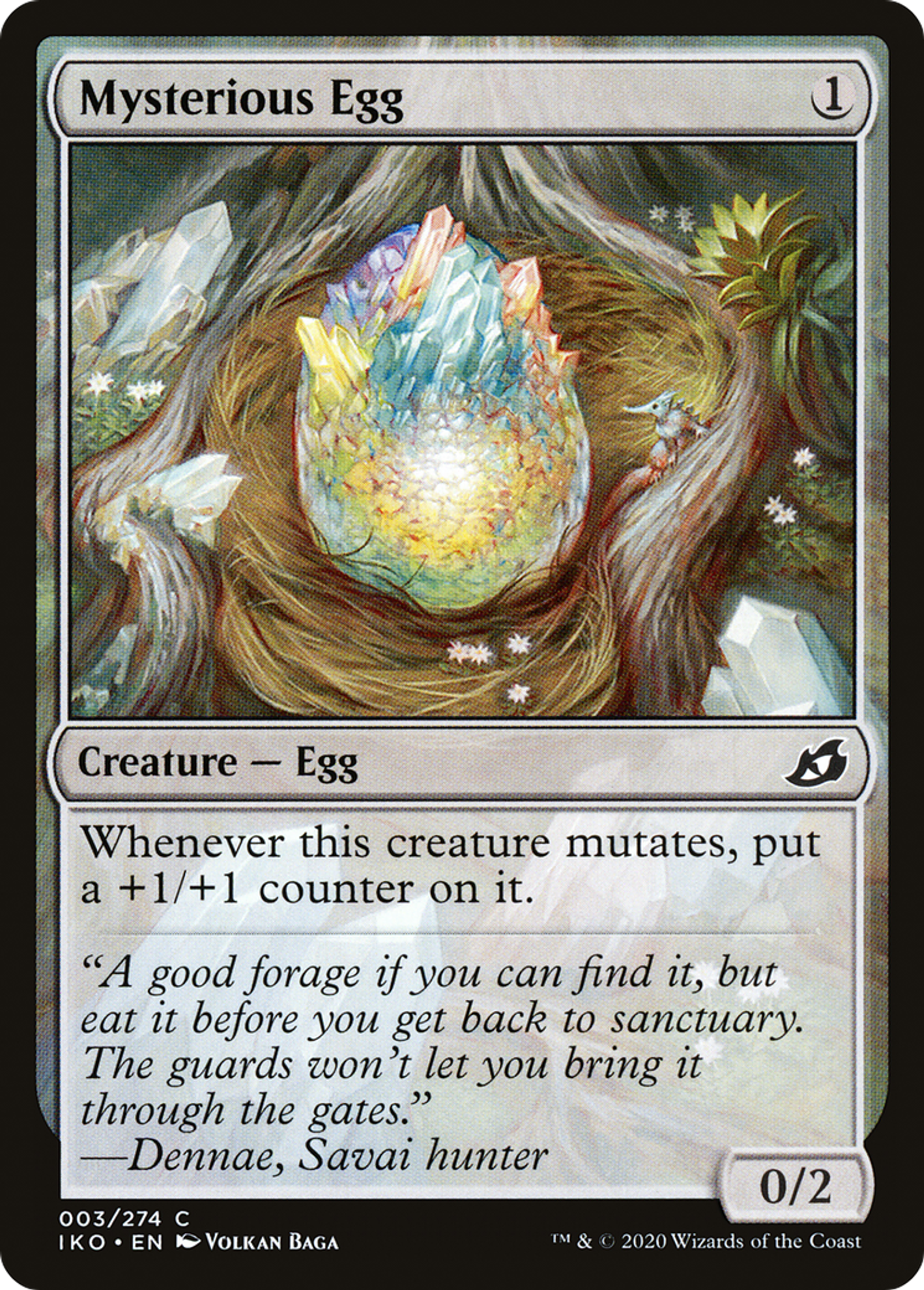 Mysterious Egg — Ikoria: Lair of Behemoths — Magic: The Gathering
