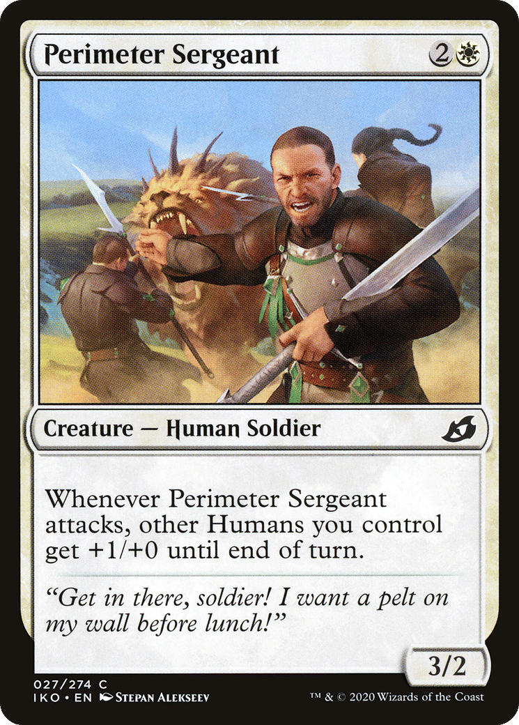 Perimeter Sergeant — Ikoria: Lair of Behemoths — Magic: The Gathering