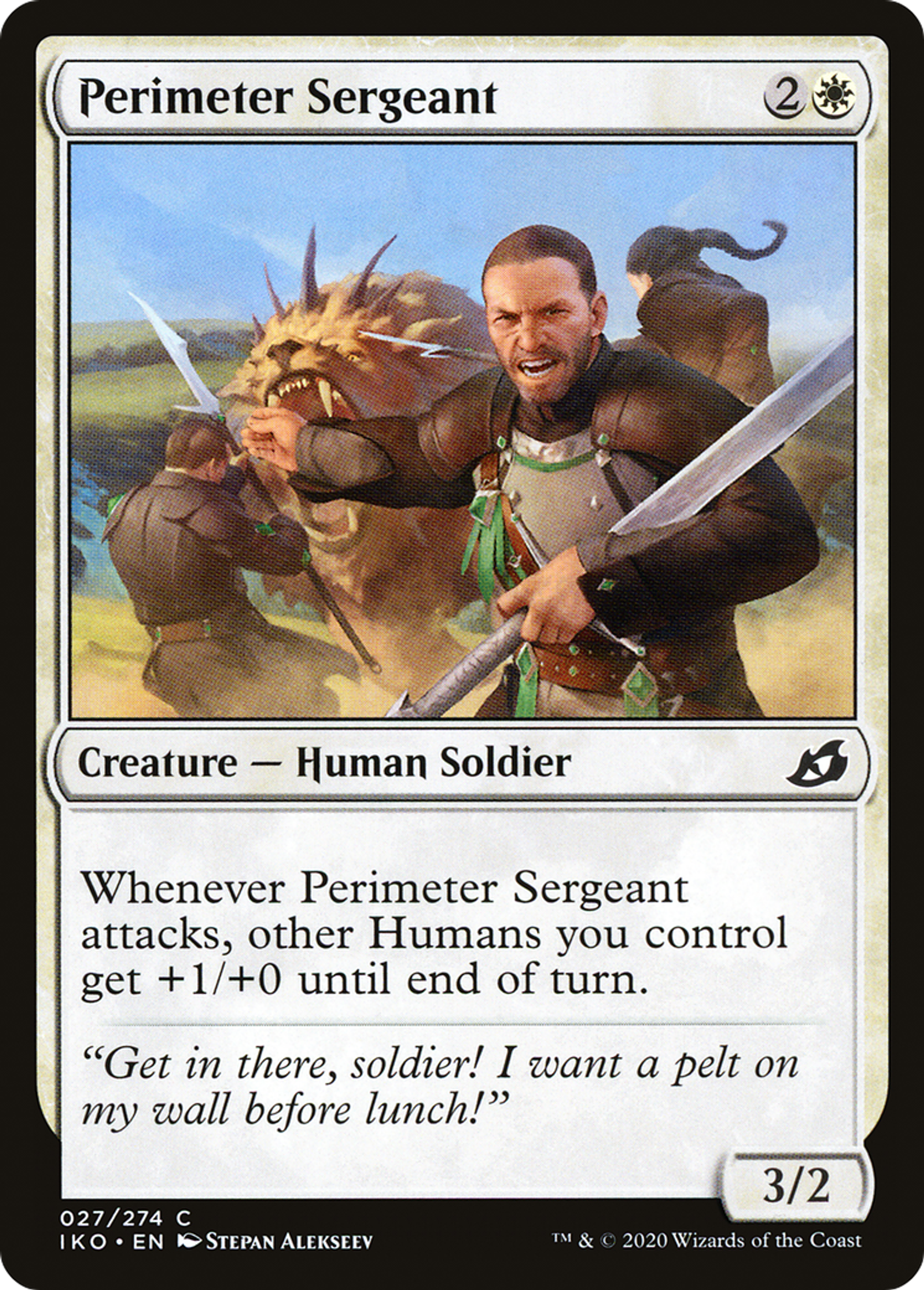 Perimeter Sergeant — Ikoria: Lair of Behemoths — Magic: The Gathering