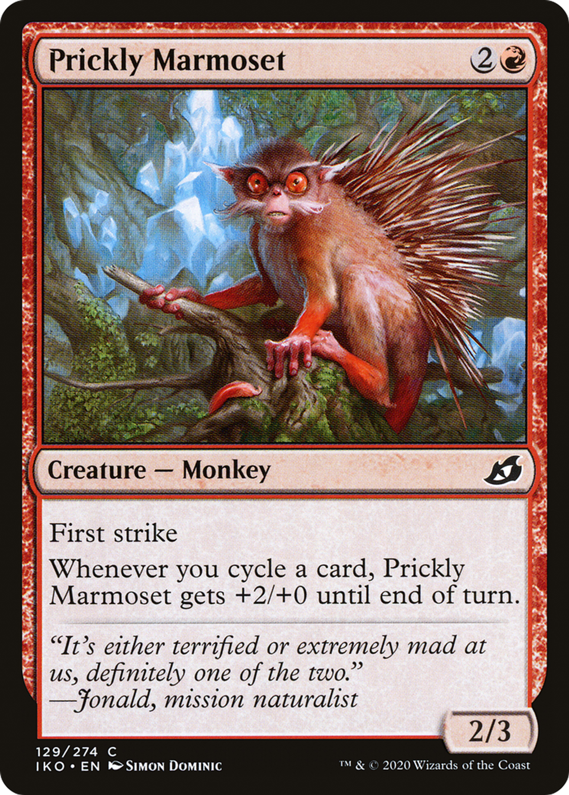 Prickly Marmoset — Ikoria: Lair of Behemoths — Magic: The Gathering