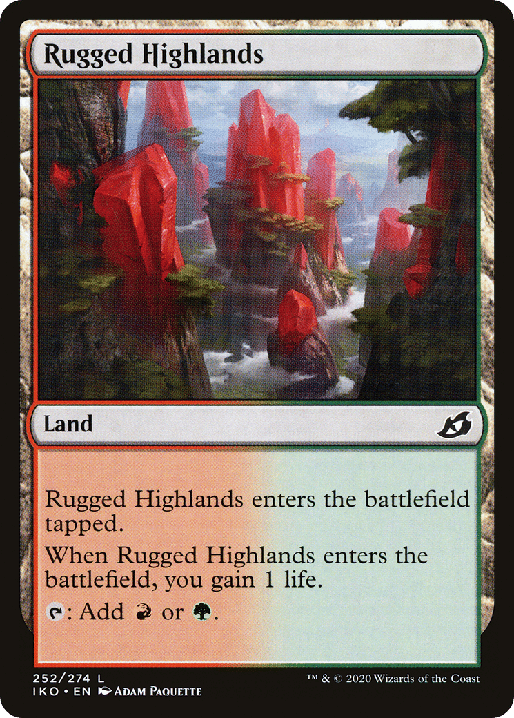 Rugged Highlands — Ikoria: Lair of Behemoths — Magic: The Gathering