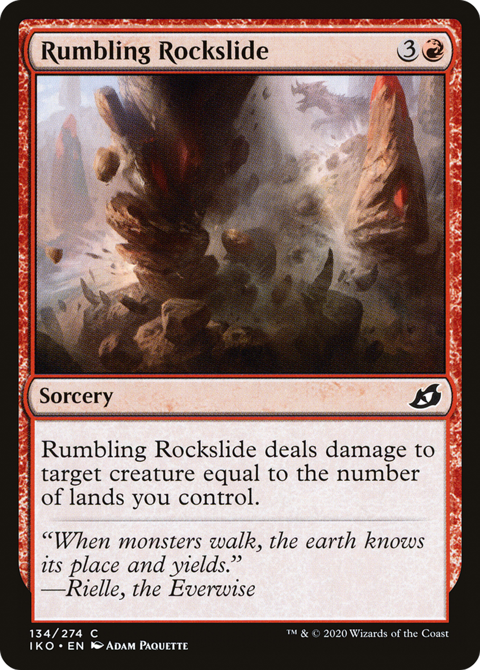 Rumbling Rockslide — Ikoria: Lair of Behemoths — Magic: The Gathering