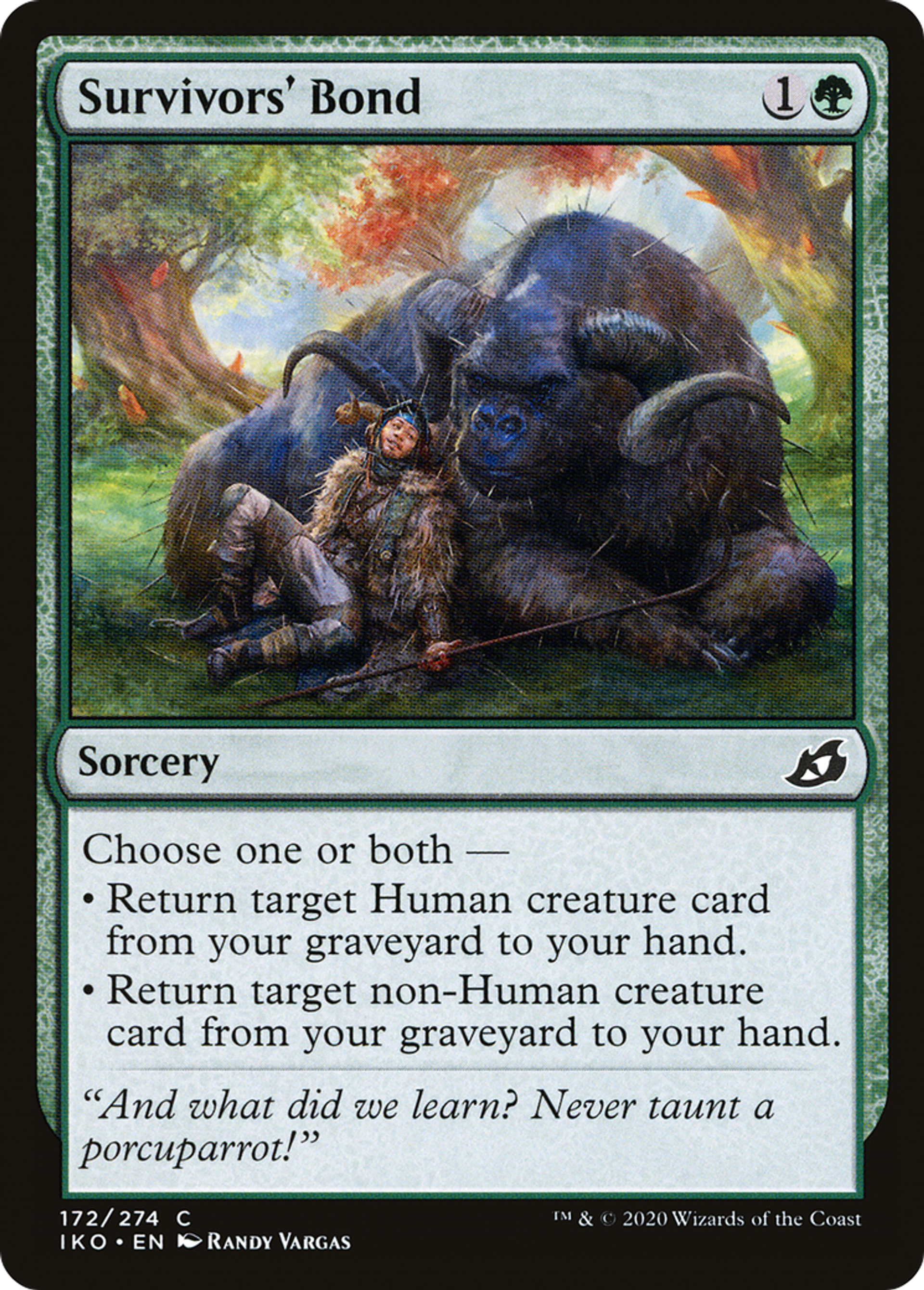 Survivors' Bond — Ikoria: Lair of Behemoths — Magic: The Gathering