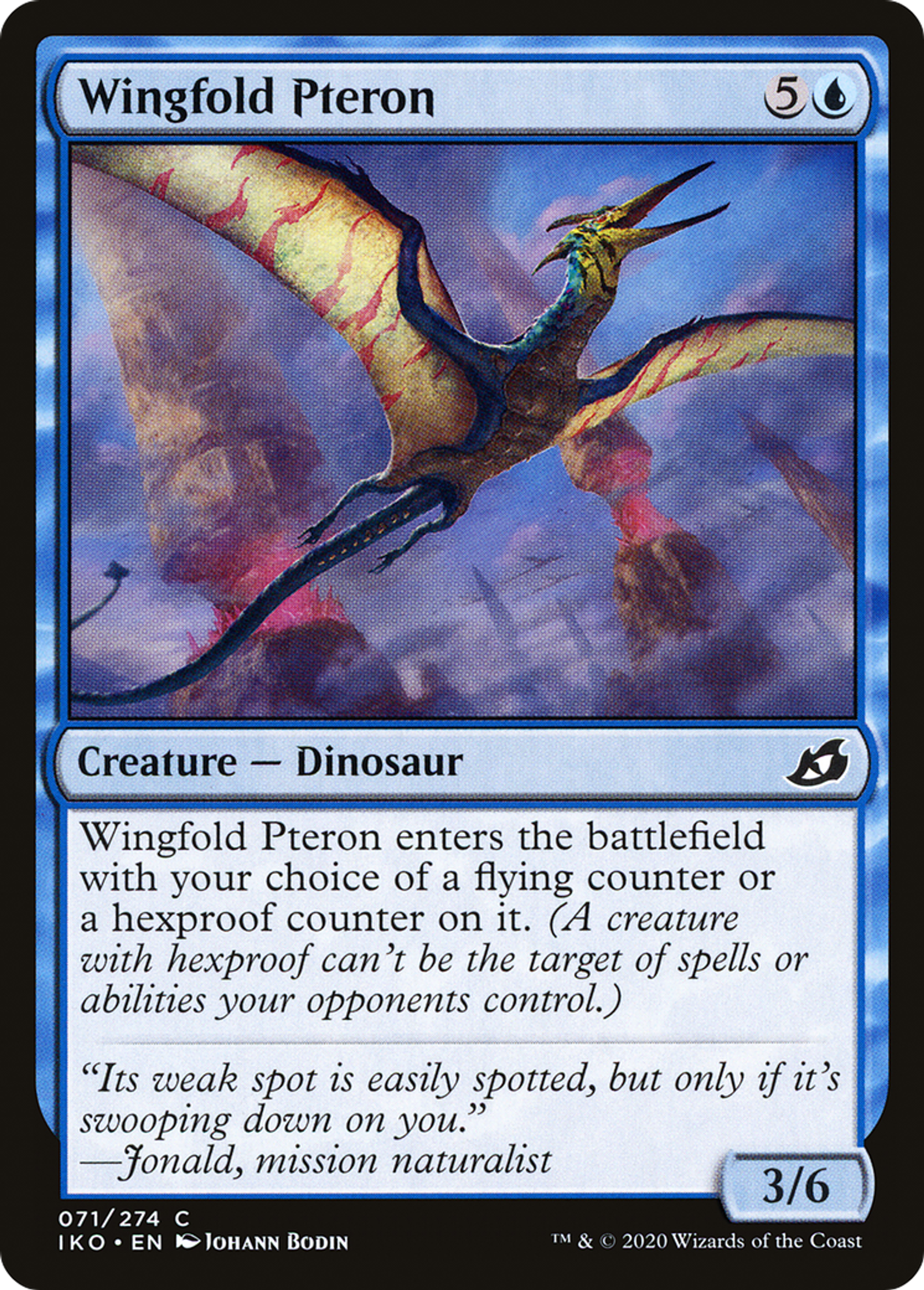 Ptéron aux ailes pliables — Ikoria: Lair of Behemoths — Magic: The Gathering