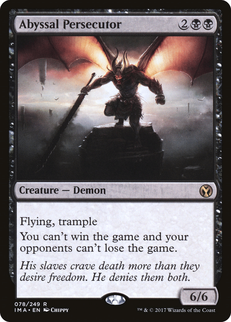 Abyssal Persecutor — Iconic Masters — Magic: The Gathering