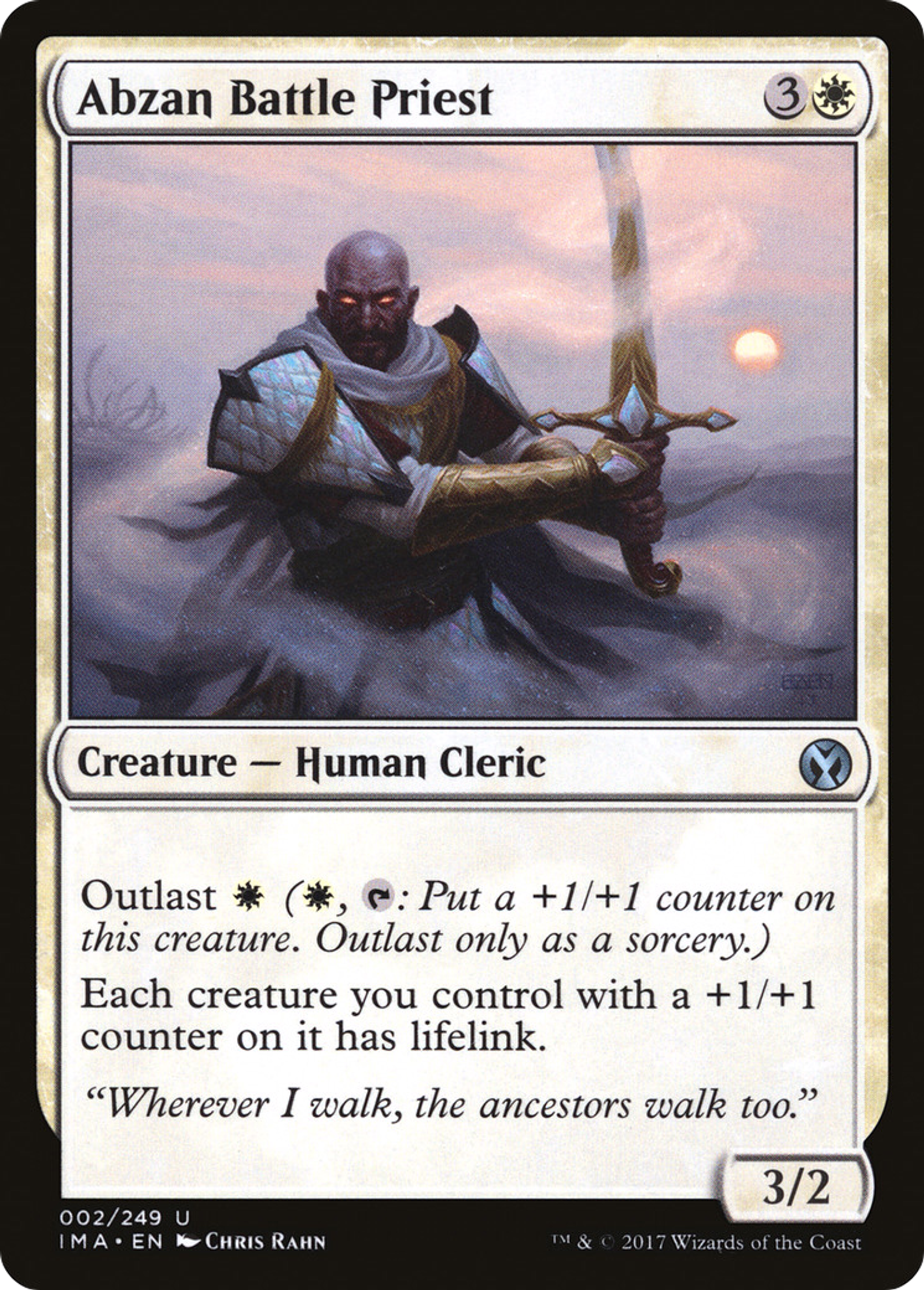 Abzan Battle Priest — Iconic Masters — Magic: The Gathering