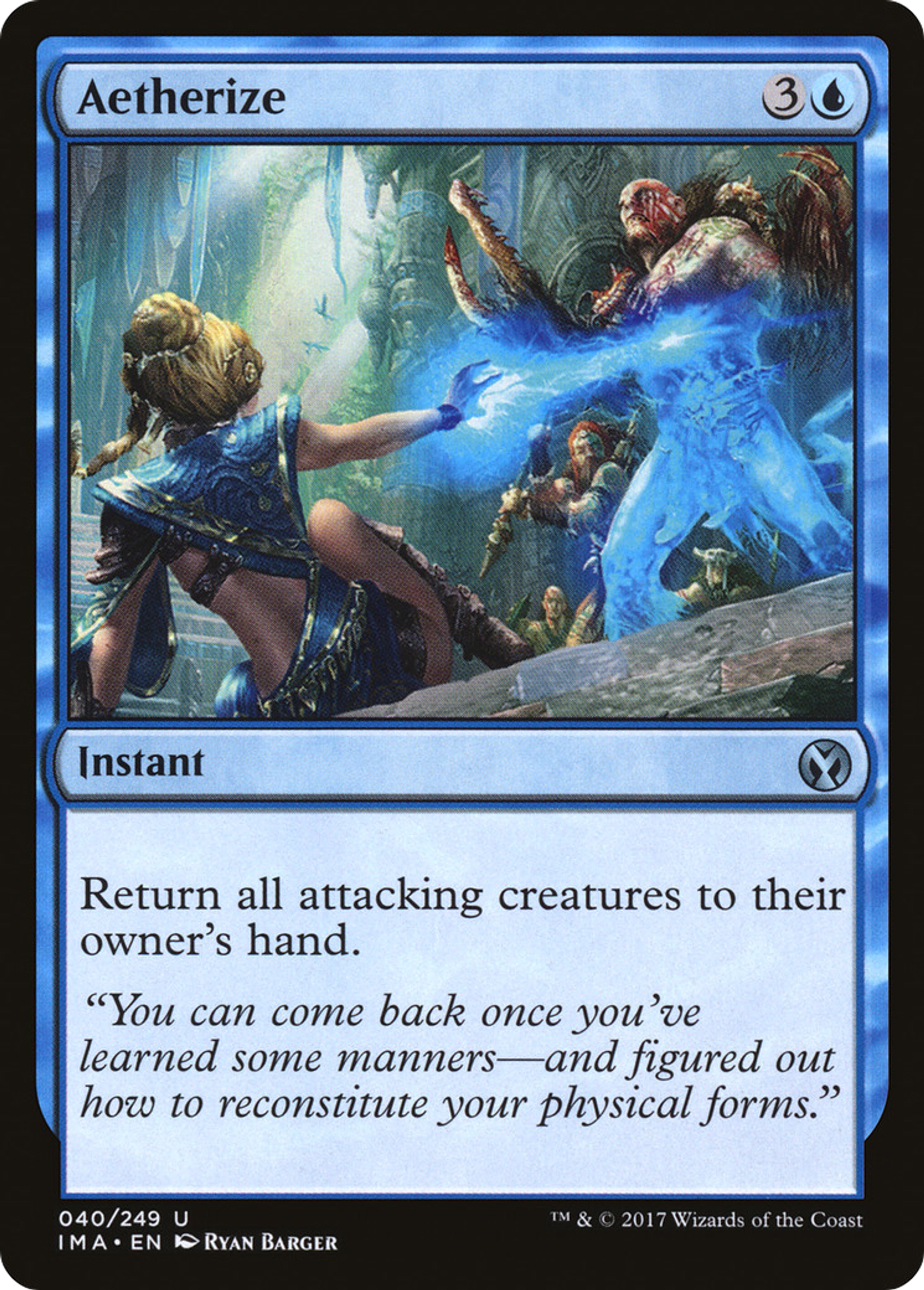 Aetherize — Iconic Masters — Magic: The Gathering