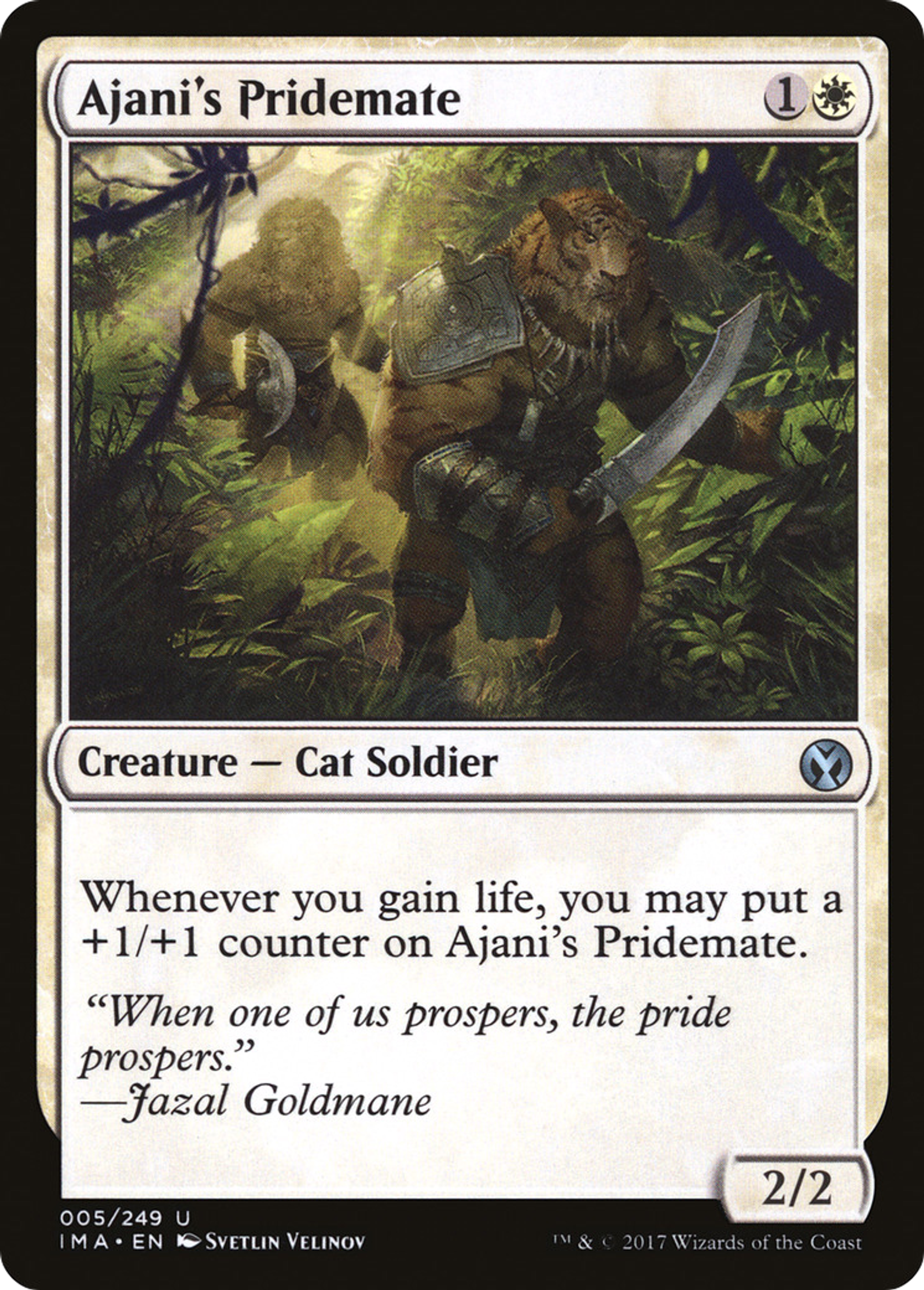 Ajani's Pridemate — Iconic Masters — Magic: The Gathering