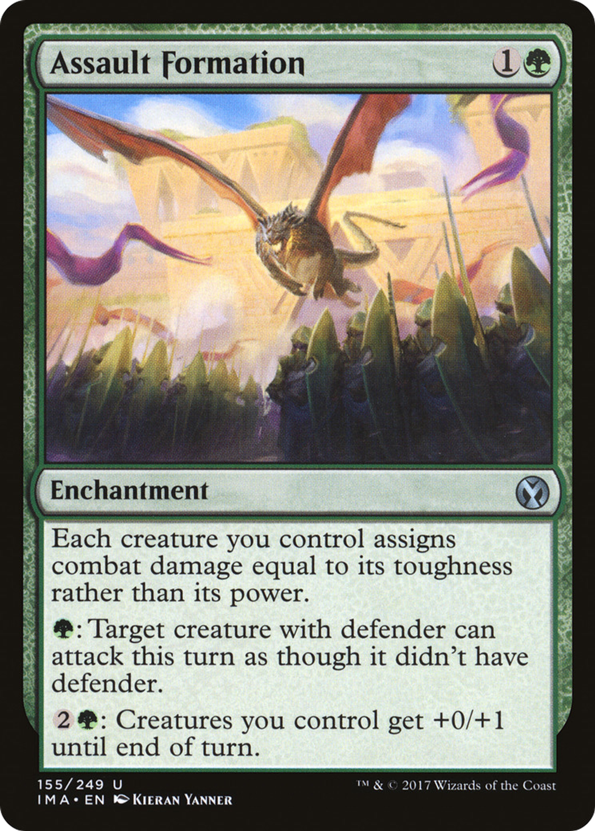 Assault Formation — Iconic Masters — Magic: The Gathering