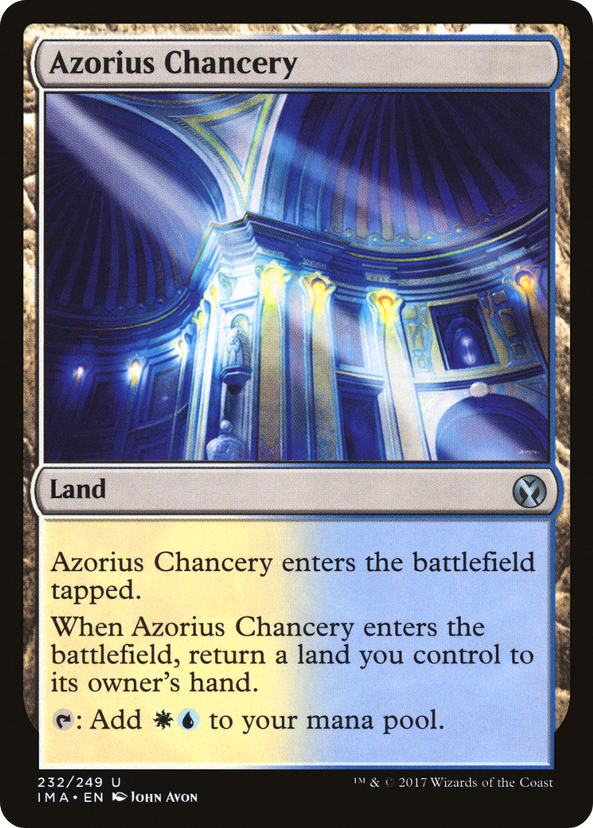 Azorius Chancery — Iconic Masters — Magic: The Gathering
