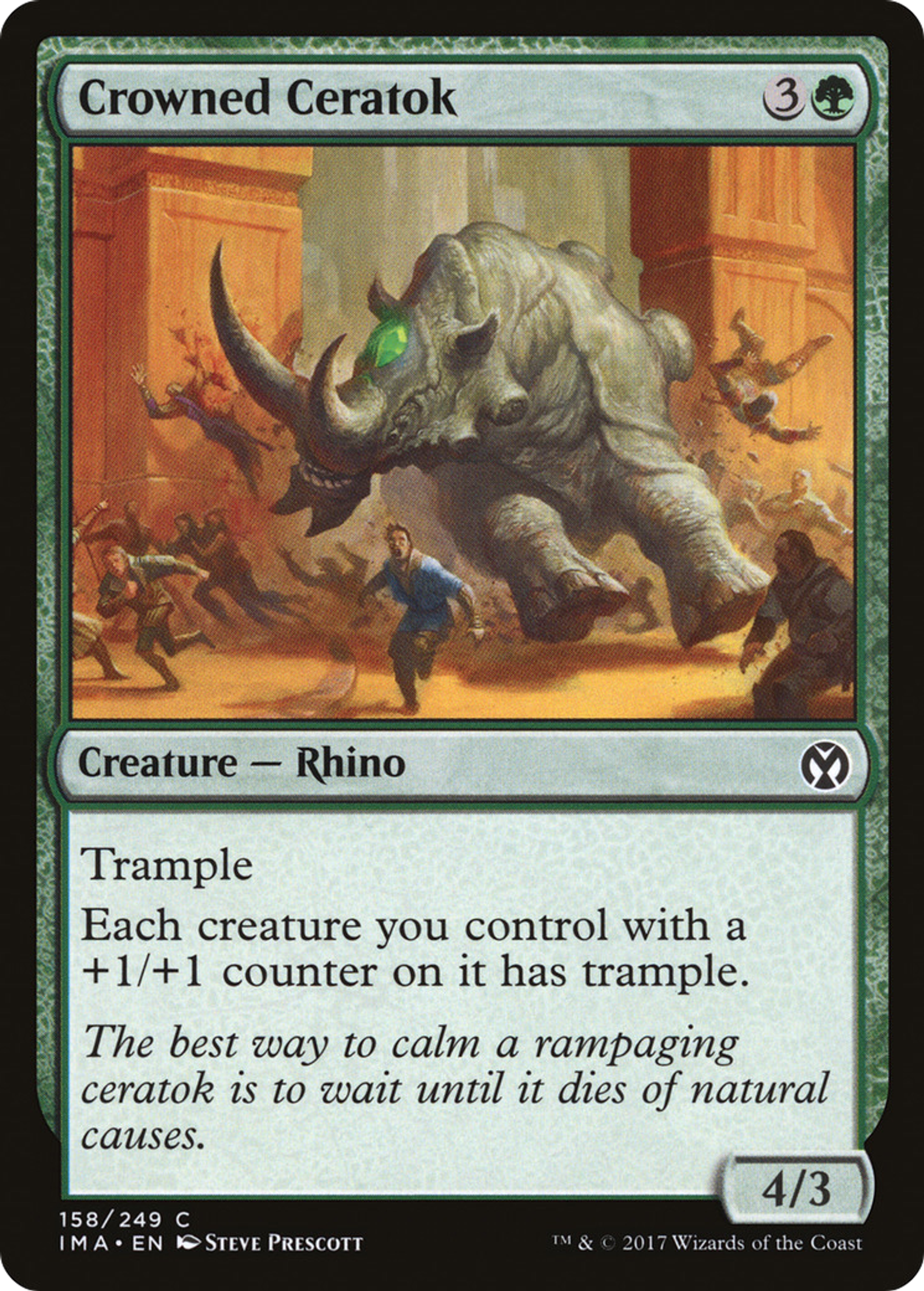 Crowned Ceratok — Iconic Masters — Magic: The Gathering