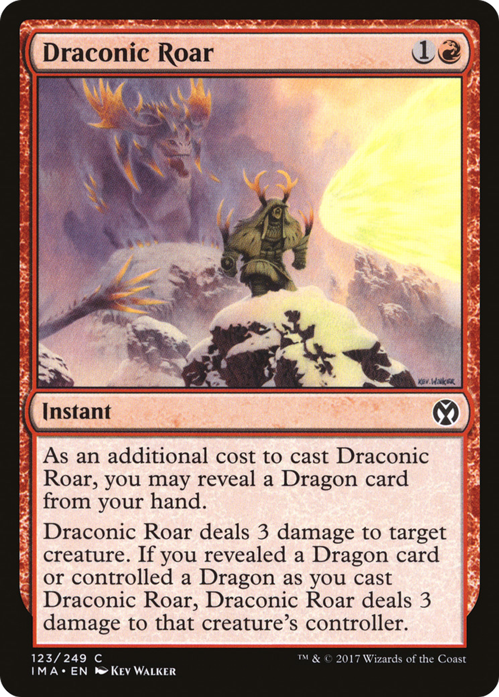 Draconic Roar — Iconic Masters — Magic: The Gathering