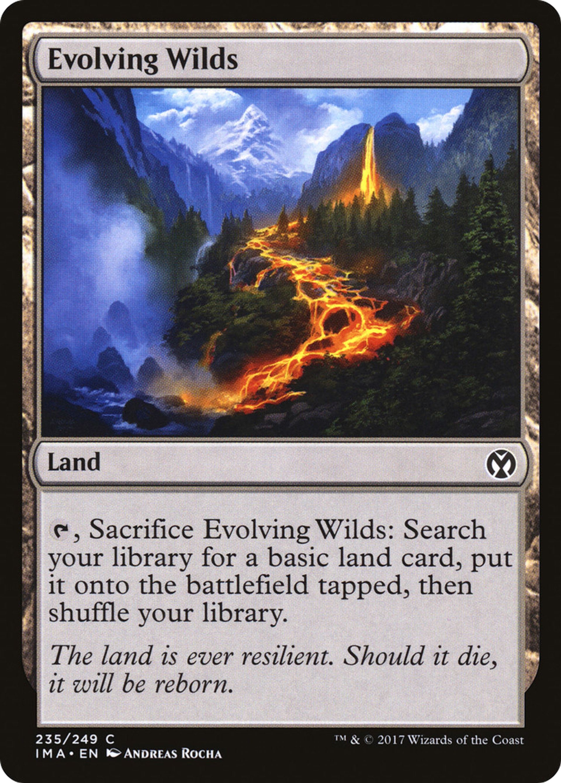 Evolving Wilds — Iconic Masters — Magic: The Gathering