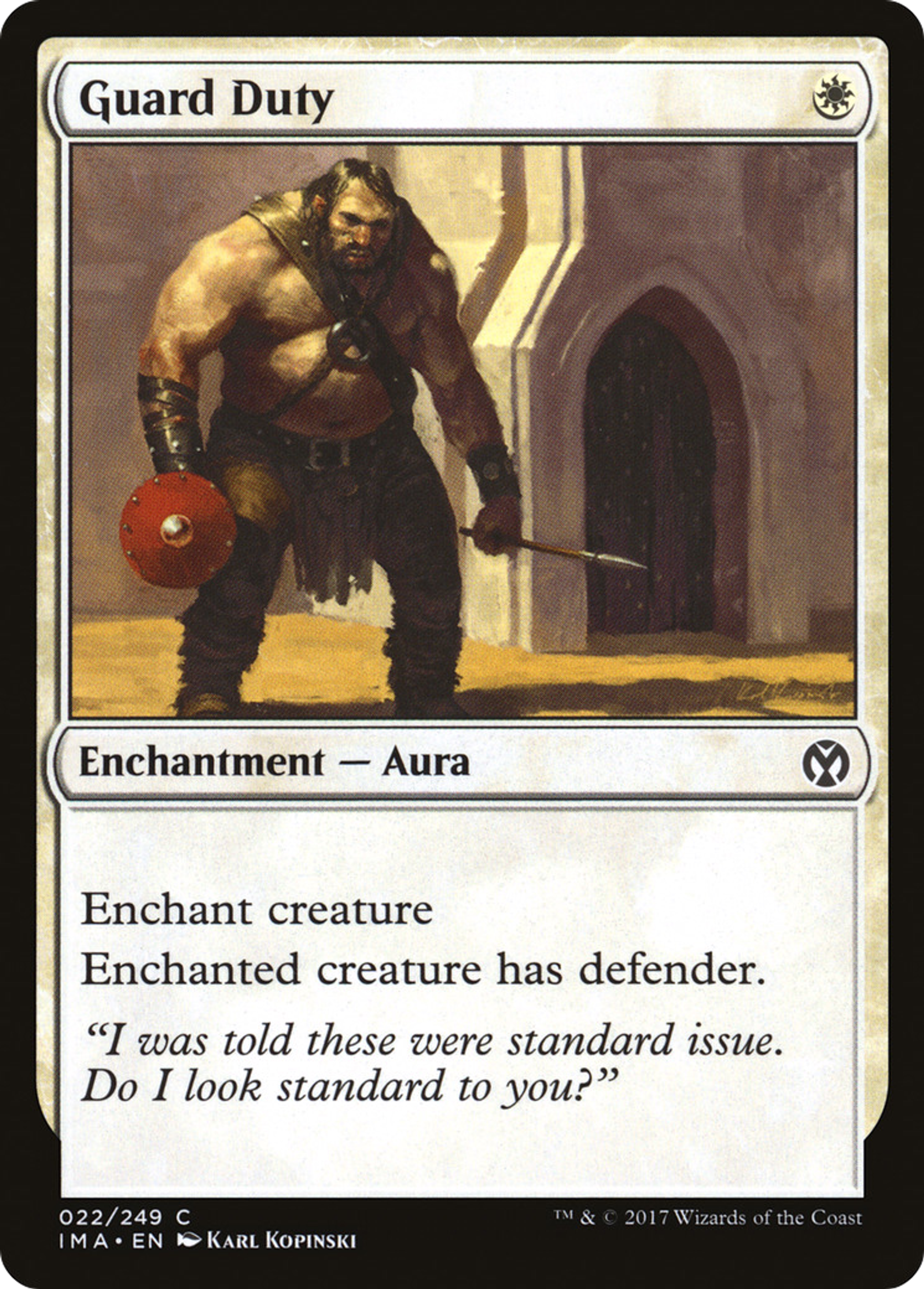 Guard Duty — Iconic Masters — Magic: The Gathering
