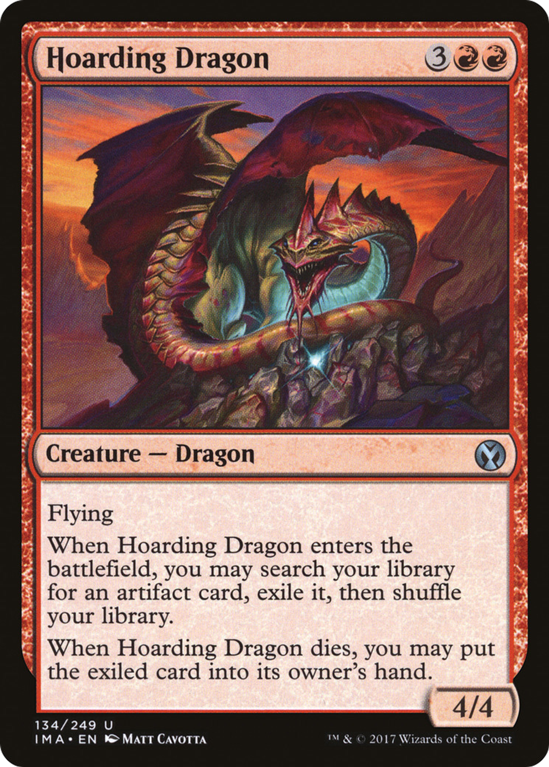 Hoarding Dragon — Iconic Masters — Magic: The Gathering