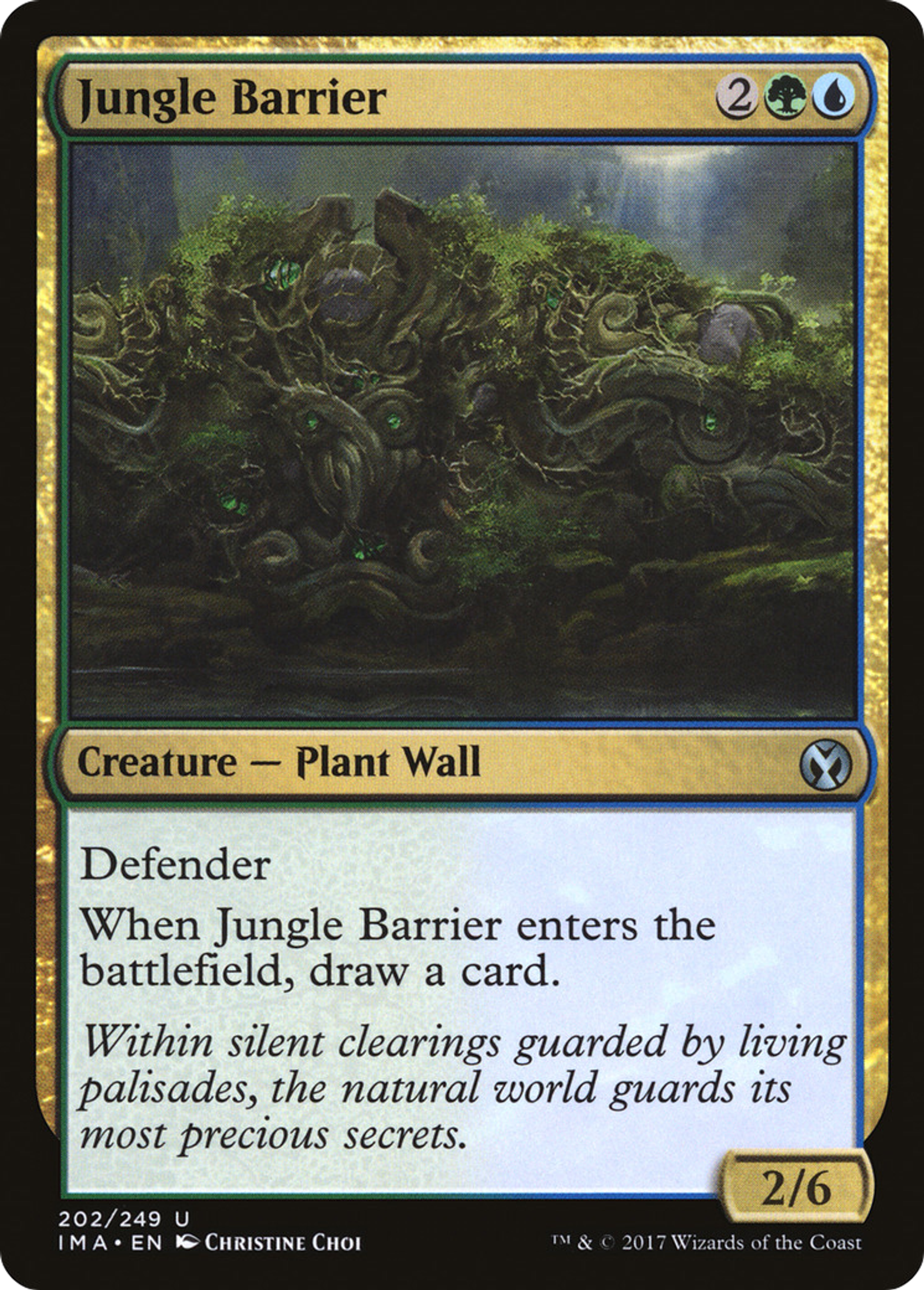 Jungle Barrier — Iconic Masters — Magic: The Gathering