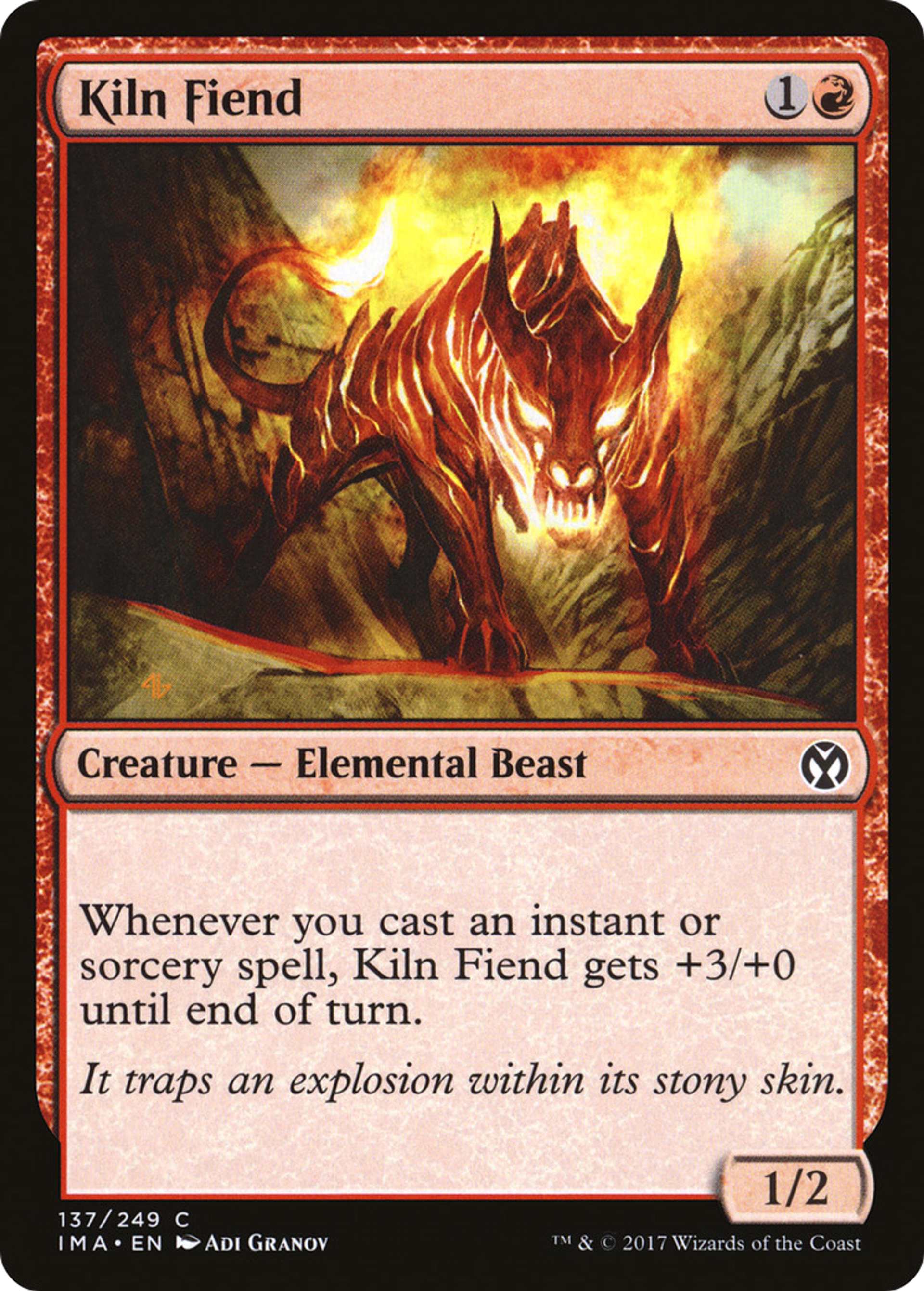 Kiln Fiend — Iconic Masters — Magic: The Gathering