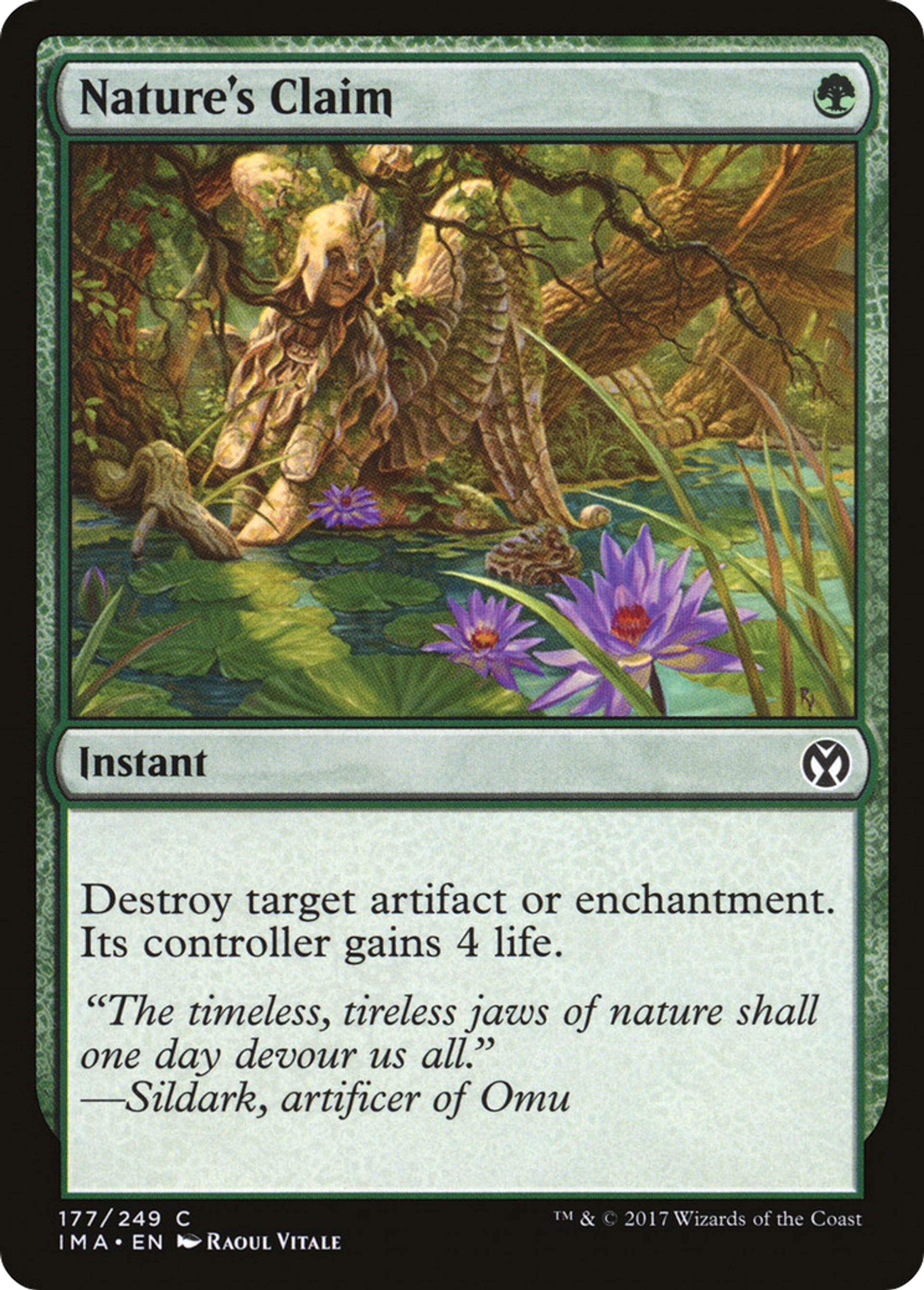 Nature's Claim — Iconic Masters — Magic: The Gathering