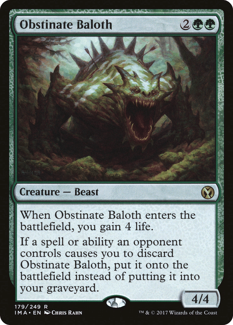 Obstinate Baloth — Iconic Masters — Magic: The Gathering
