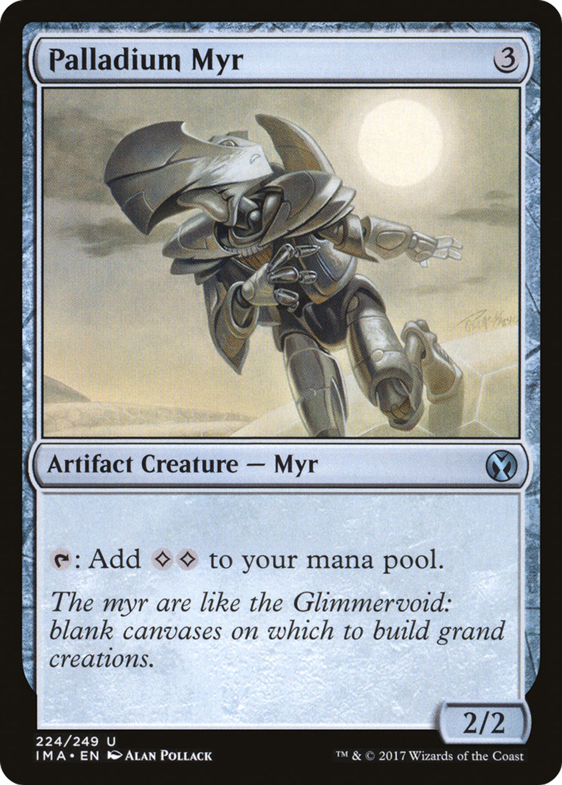 Palladium Myr — Iconic Masters — Magic: The Gathering