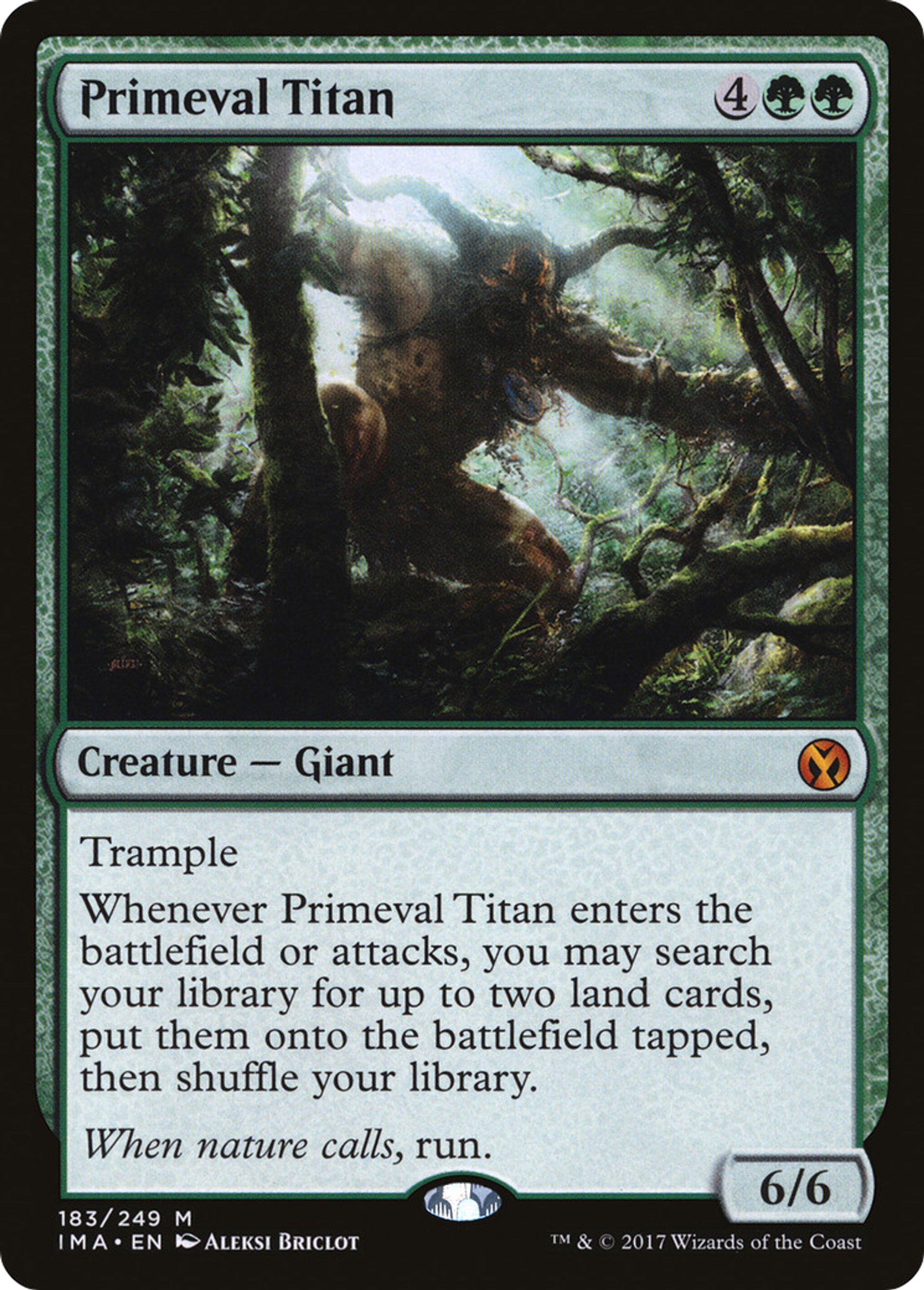 Primeval Titan — Iconic Masters — Magic: The Gathering