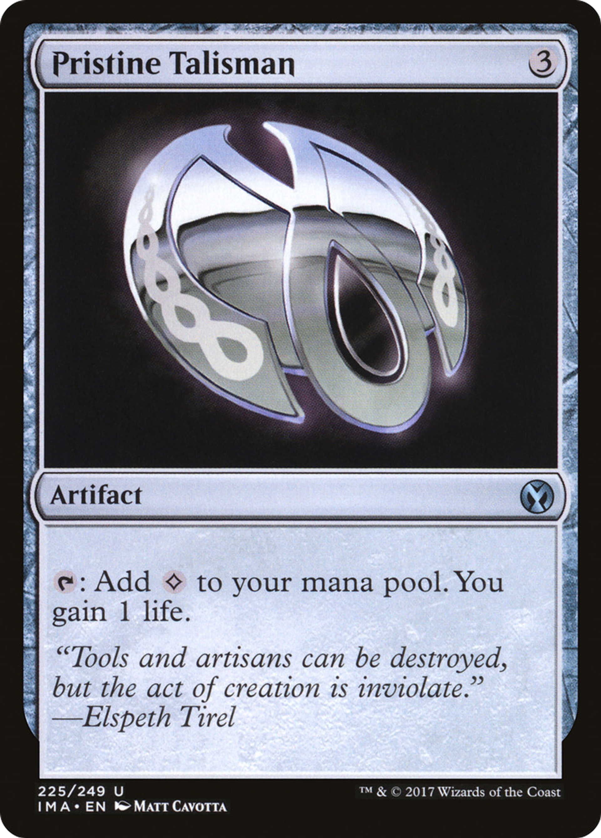 Pristine Talisman — Iconic Masters — Magic: The Gathering