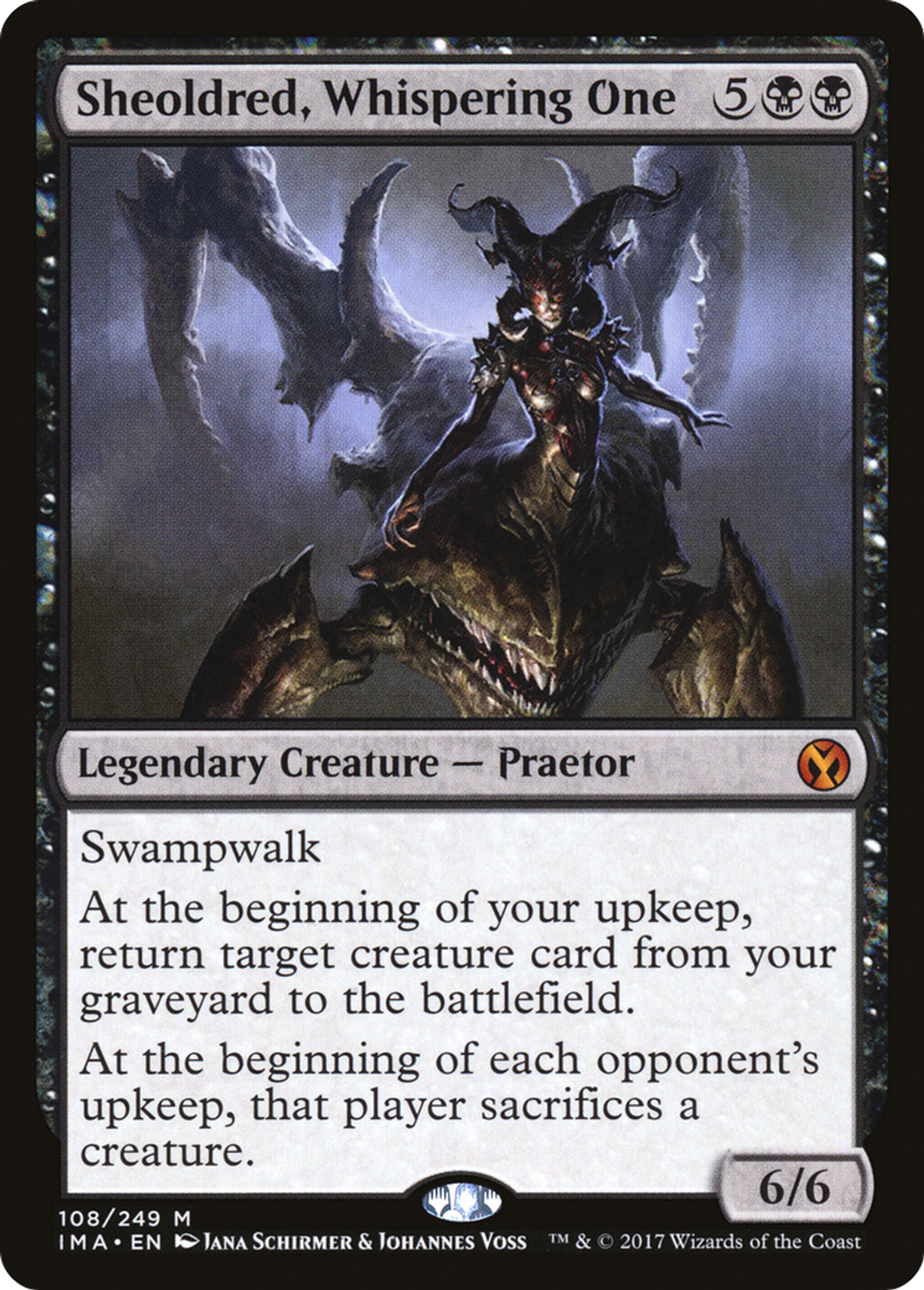 Sheoldred, Whispering One — Iconic Masters — Magic: The Gathering