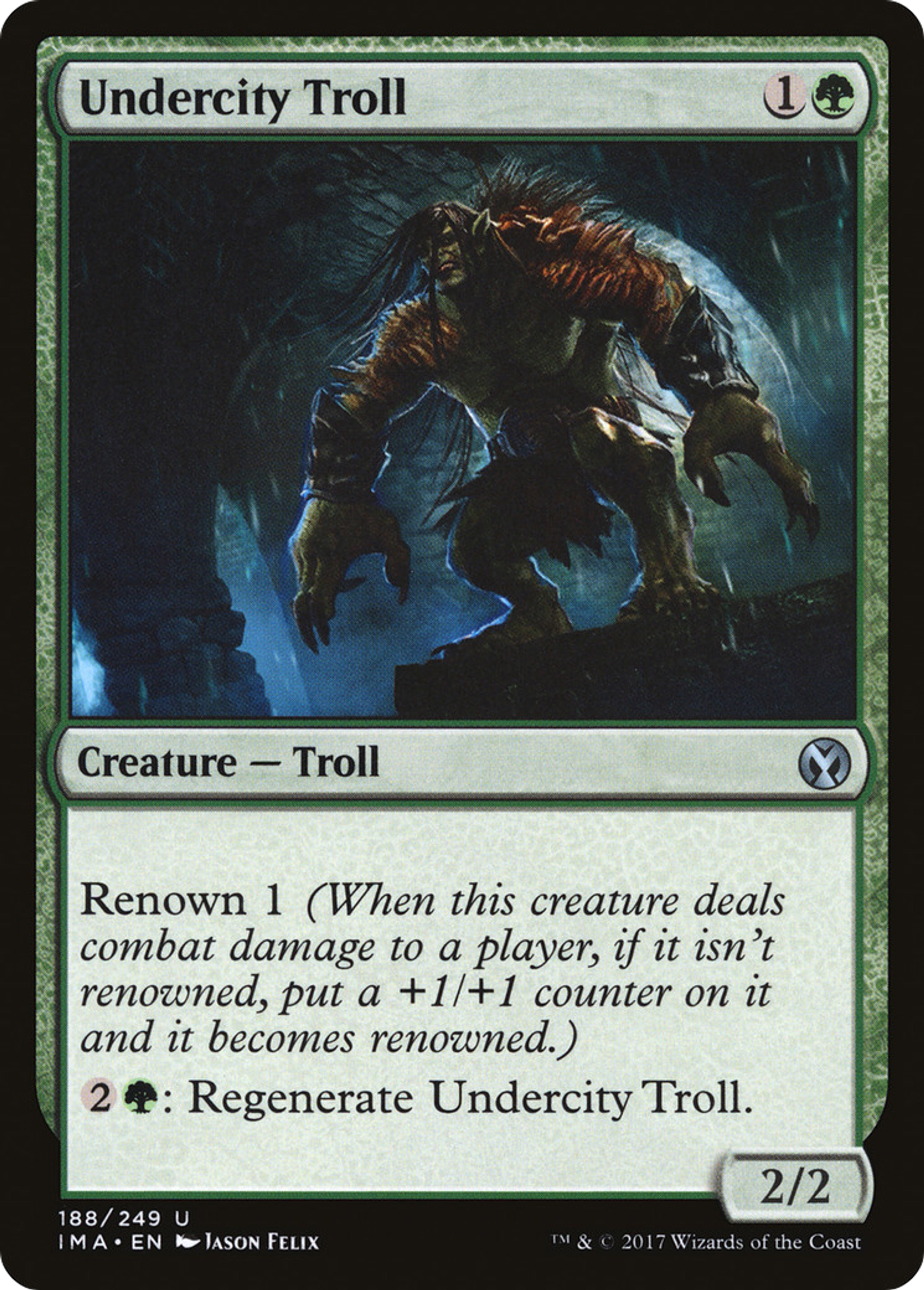 Undercity Troll — Iconic Masters — Magic: The Gathering