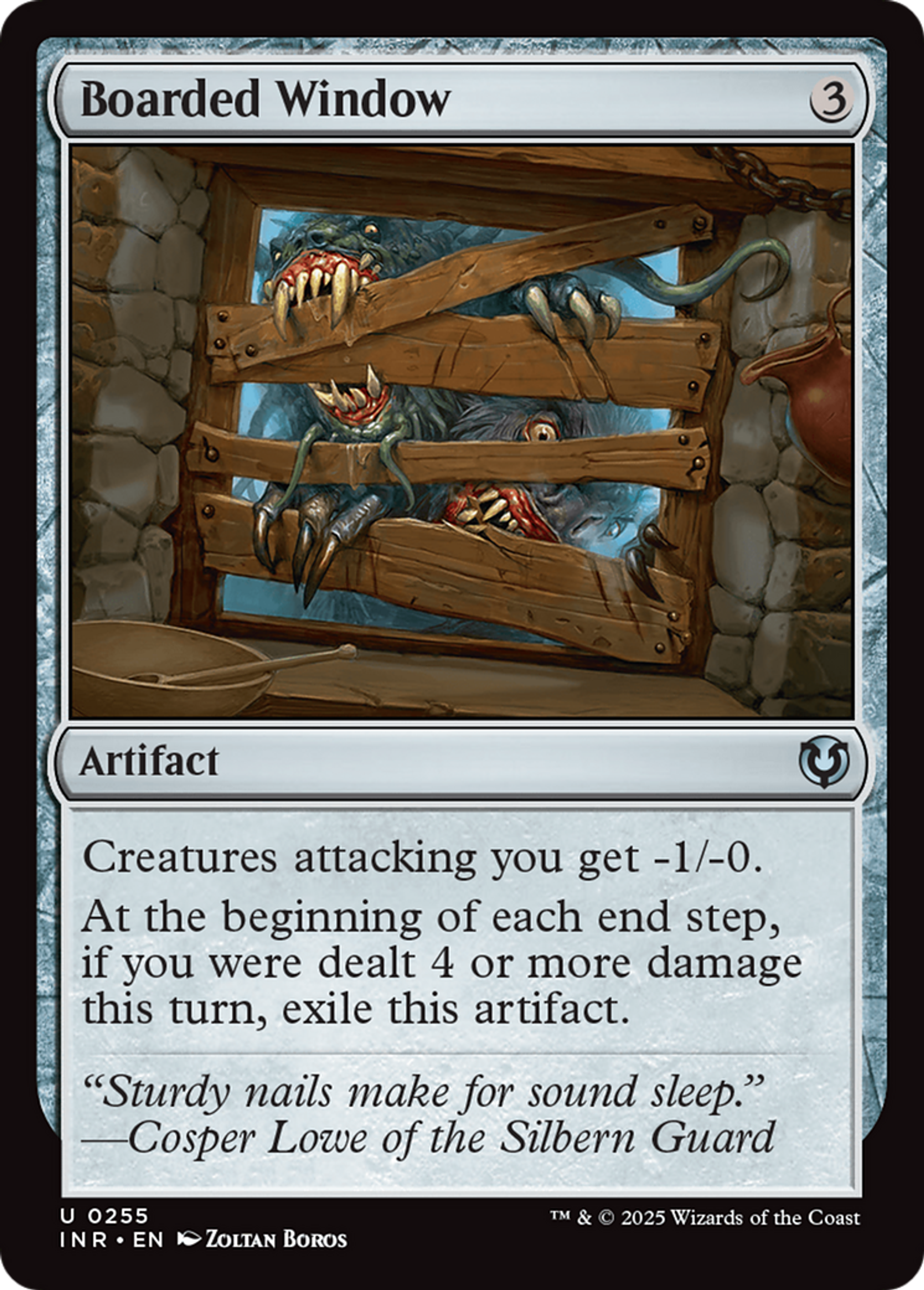 Fenêtre barricadée — Innistrad Remastered — Magic: The Gathering