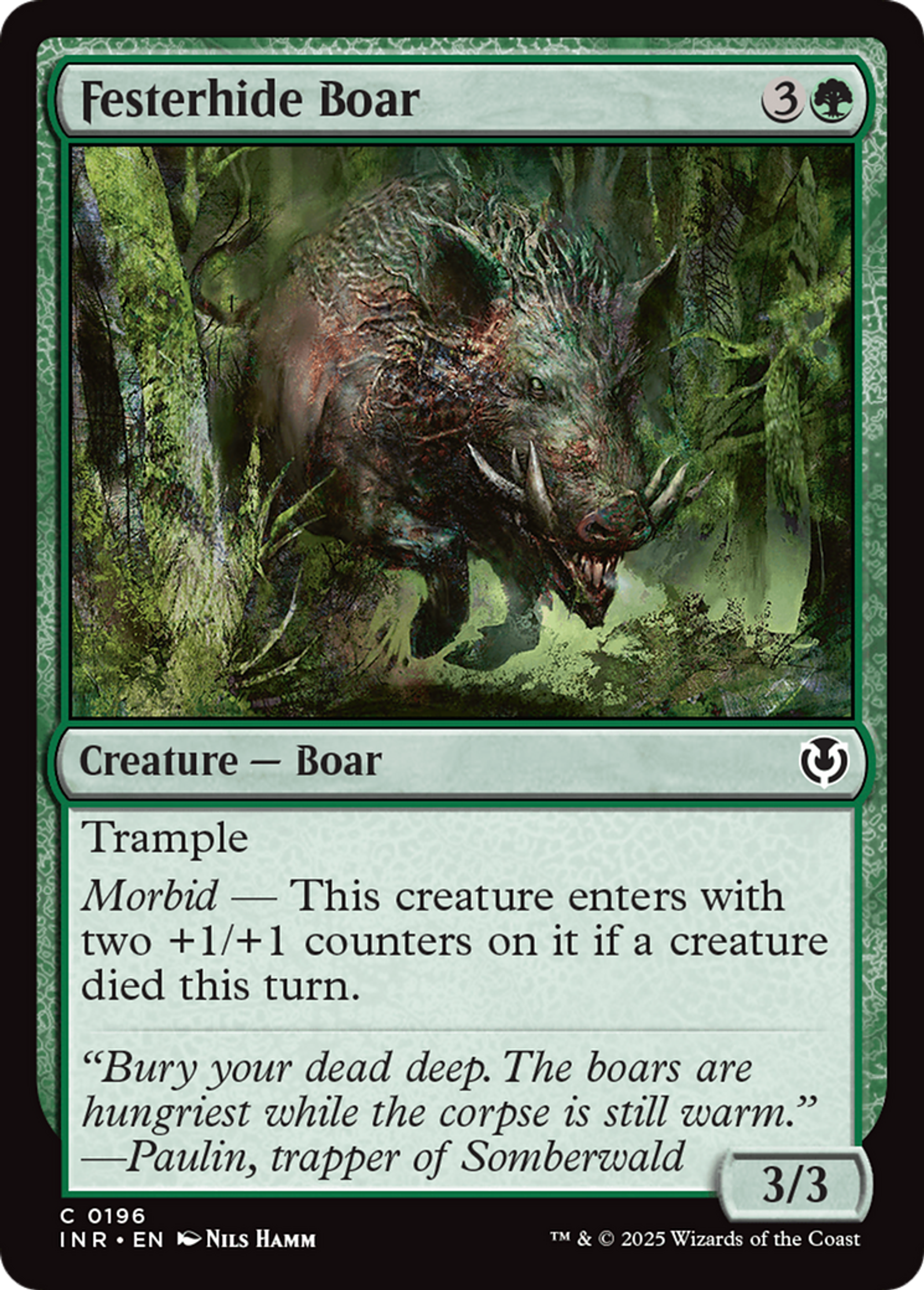 Festerhide Boar — Innistrad Remastered — Magic: The Gathering