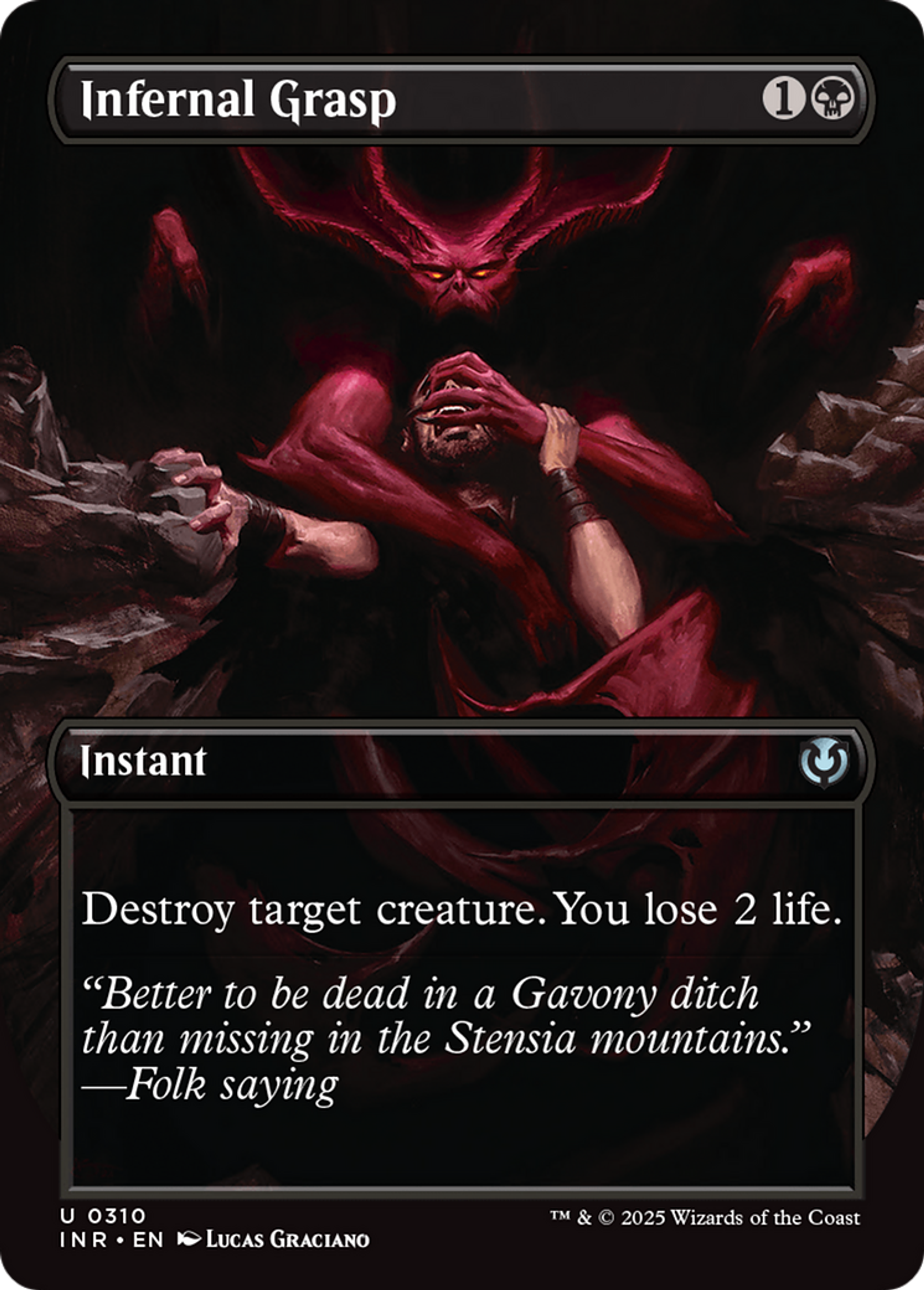 Infernal Grasp — Innistrad Remastered — Magic: The Gathering